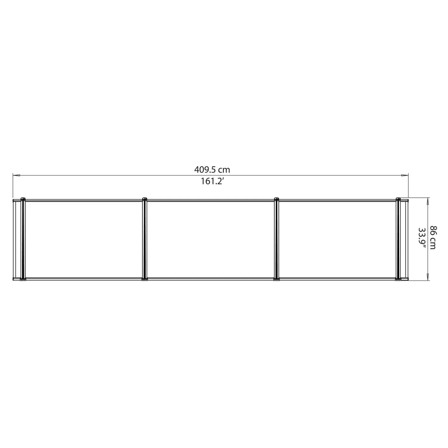 Palram - Canopia Canopy Neo 4050 Grey Twinwall - Image 4