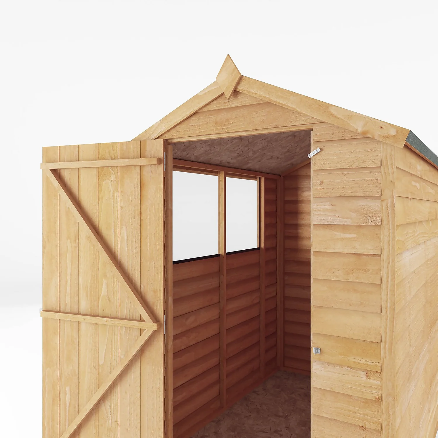 Mercia 6x4ft Overlap Apex Shed - Image 4