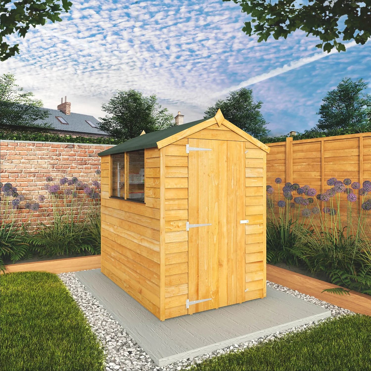 Mercia 6x4ft Overlap Apex Shed - Image 3