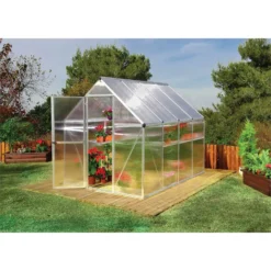 Palram 6 X 8ft Canopia Mythos Greenhouse - Silver