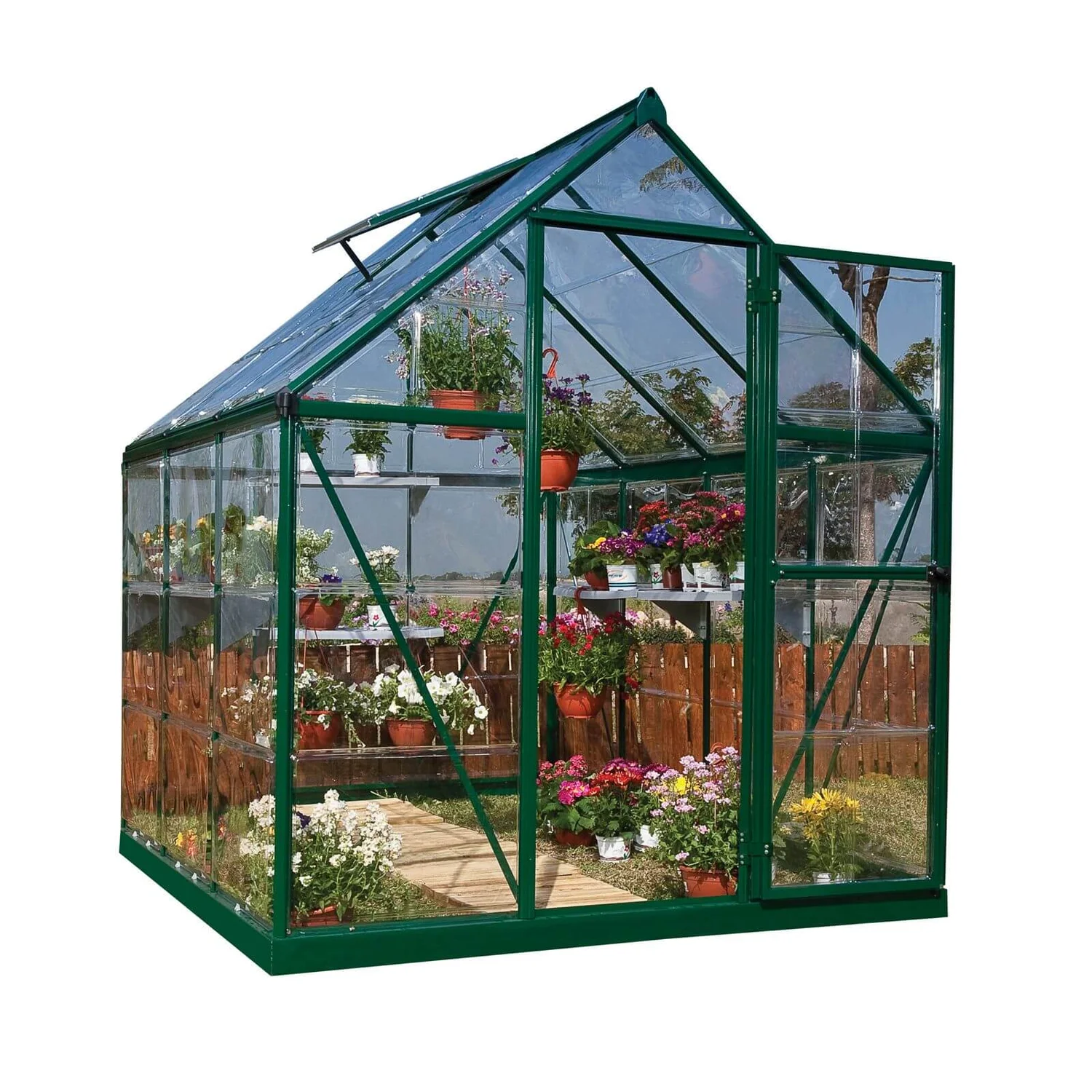 Palram 6 X 6ft Canopia Harmony Greenhouse - Green