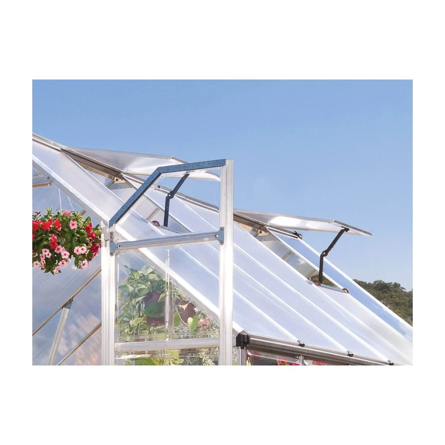 Palram 8 X 12ft Canopia Balance Greenhouse - Silver - Image 8