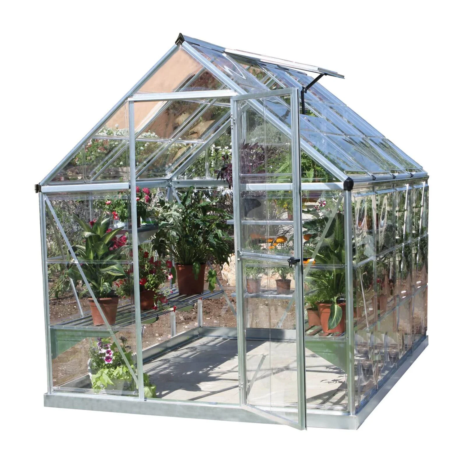 Palram 6 X 14ft Canopia Harmony Greenhouse - Silver