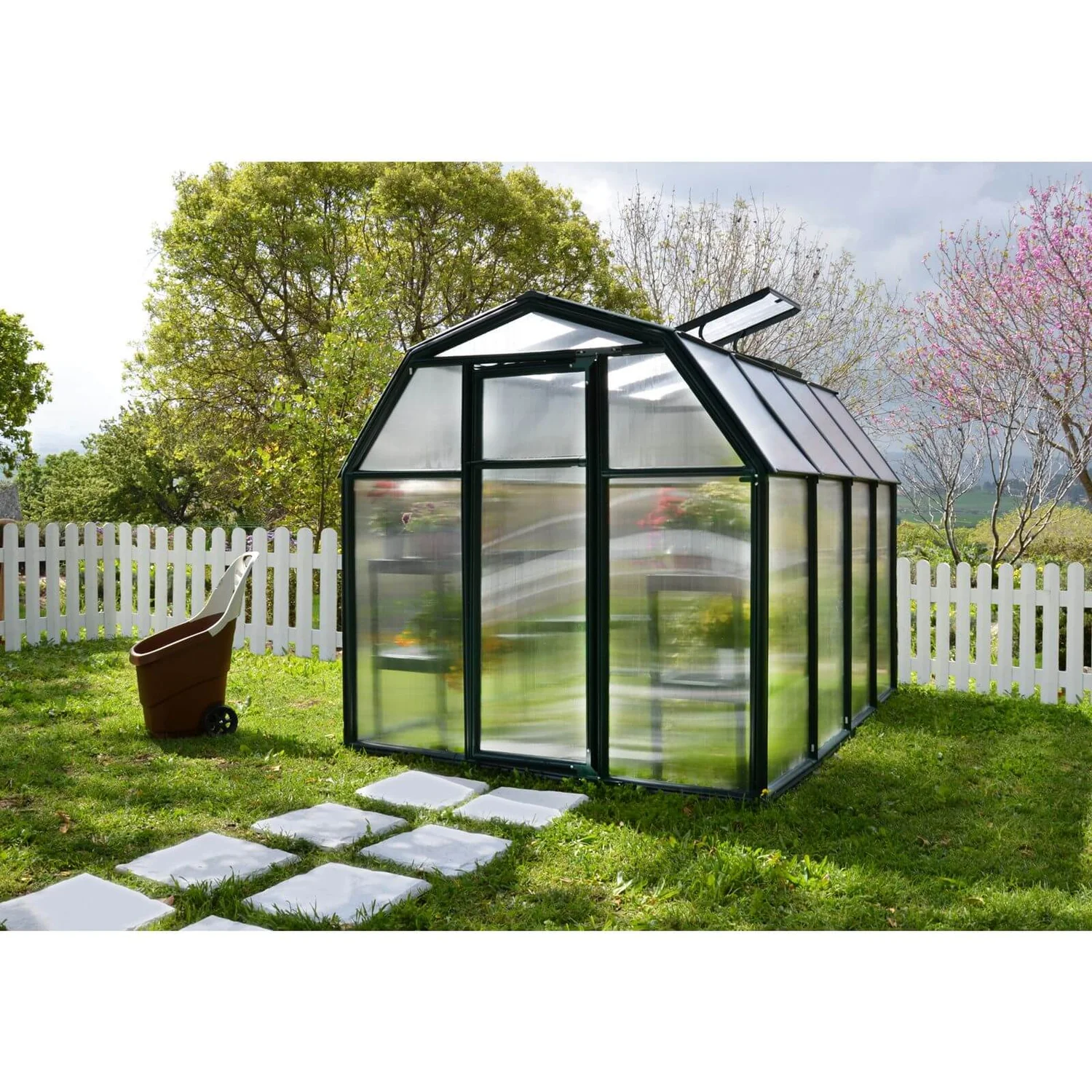 Palram 6 X 8ft Canopia Eco Grow Greenhouse - Green - Image 5