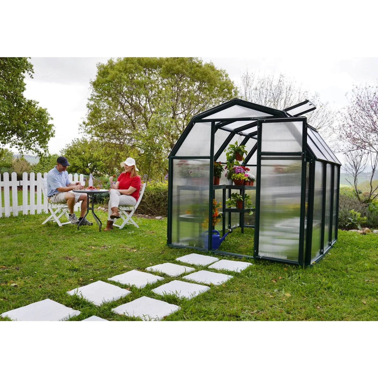 Palram 6 X 6ft Canopia Eco Grow Greenhouse - Green - Image 3