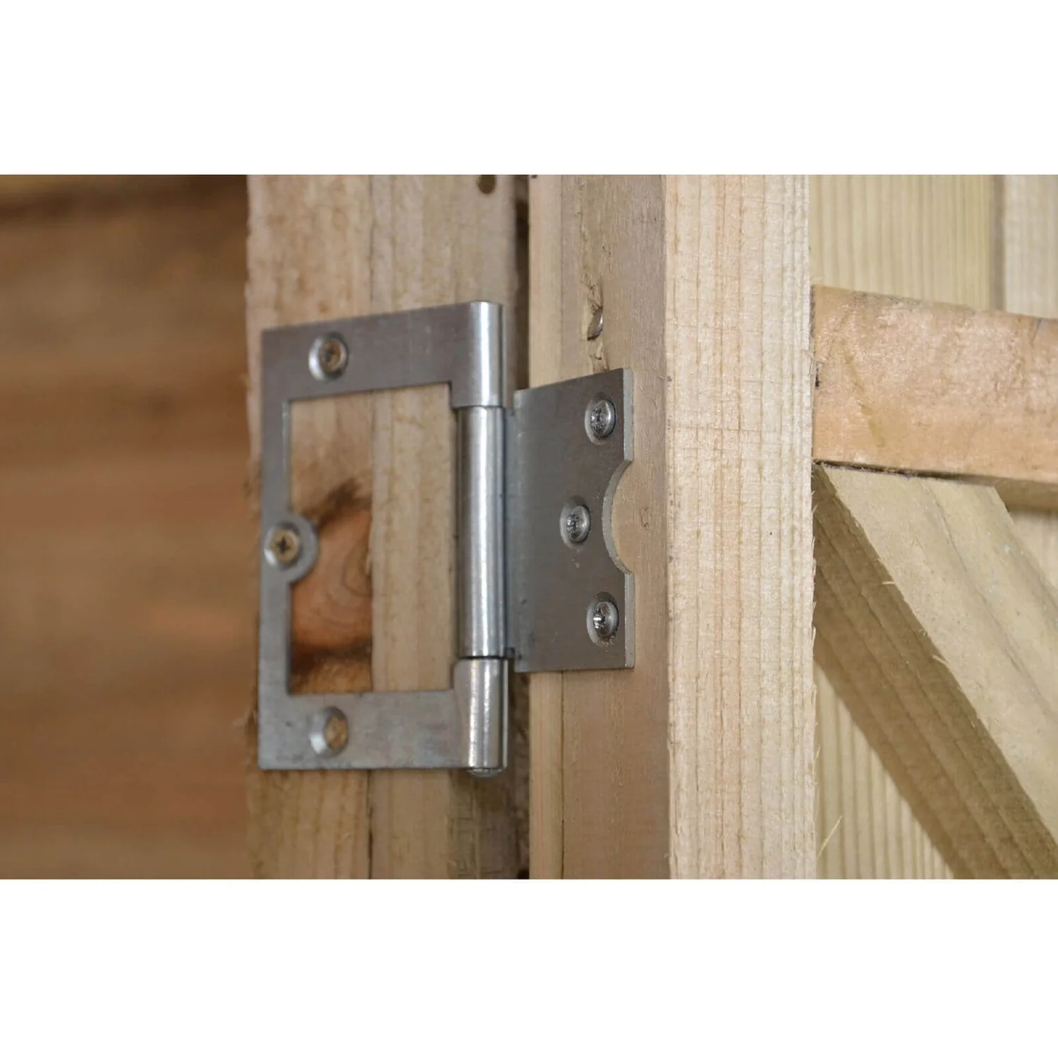 10x6ft Forest Natural Timber Overlap Pent Pressure Treated Wooden Shed - Image 10