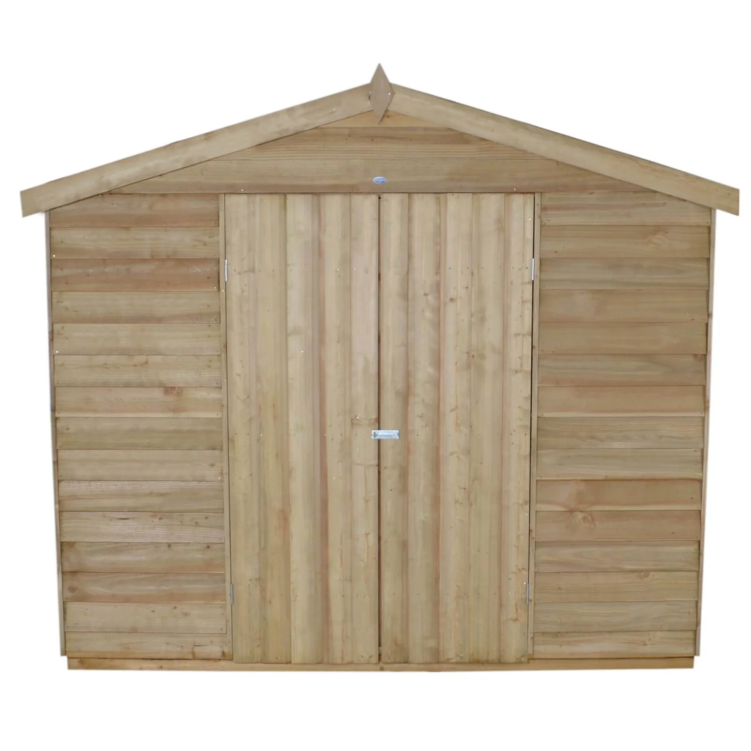 8x12ft Forest Natural Timber Overlap Apex Wooden Workshop - Image 4