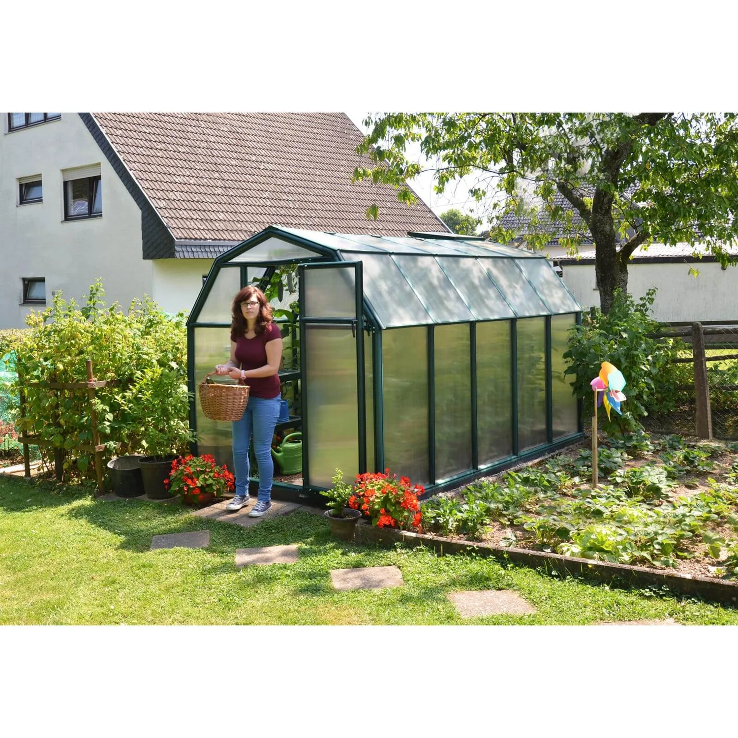 Palram 6 X 10ft Canopia Eco Grow Greenhouse - Green - Image 5