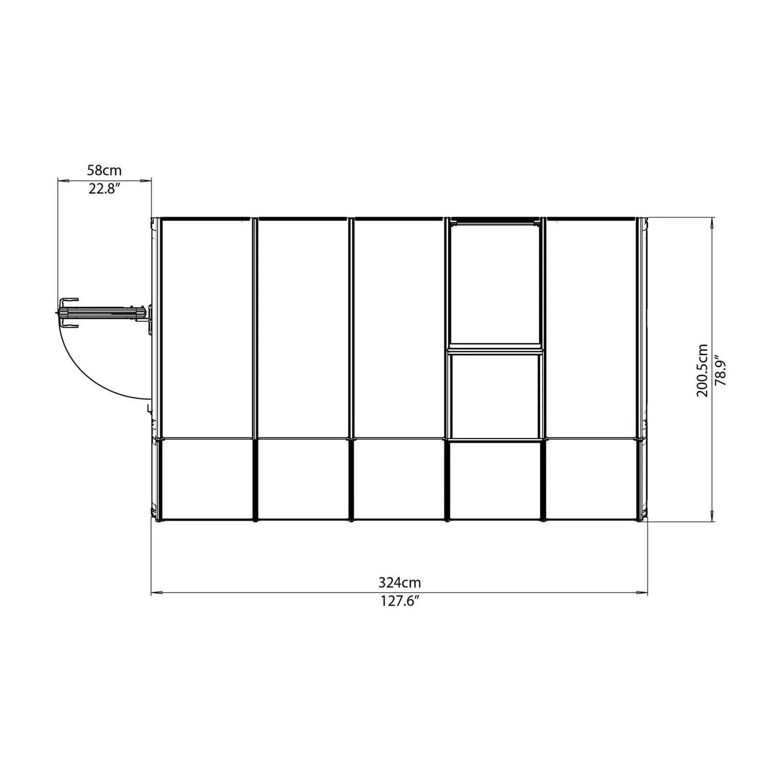 Palram 6 X 10 Ft Canopia Clear Sun Room - Image 5