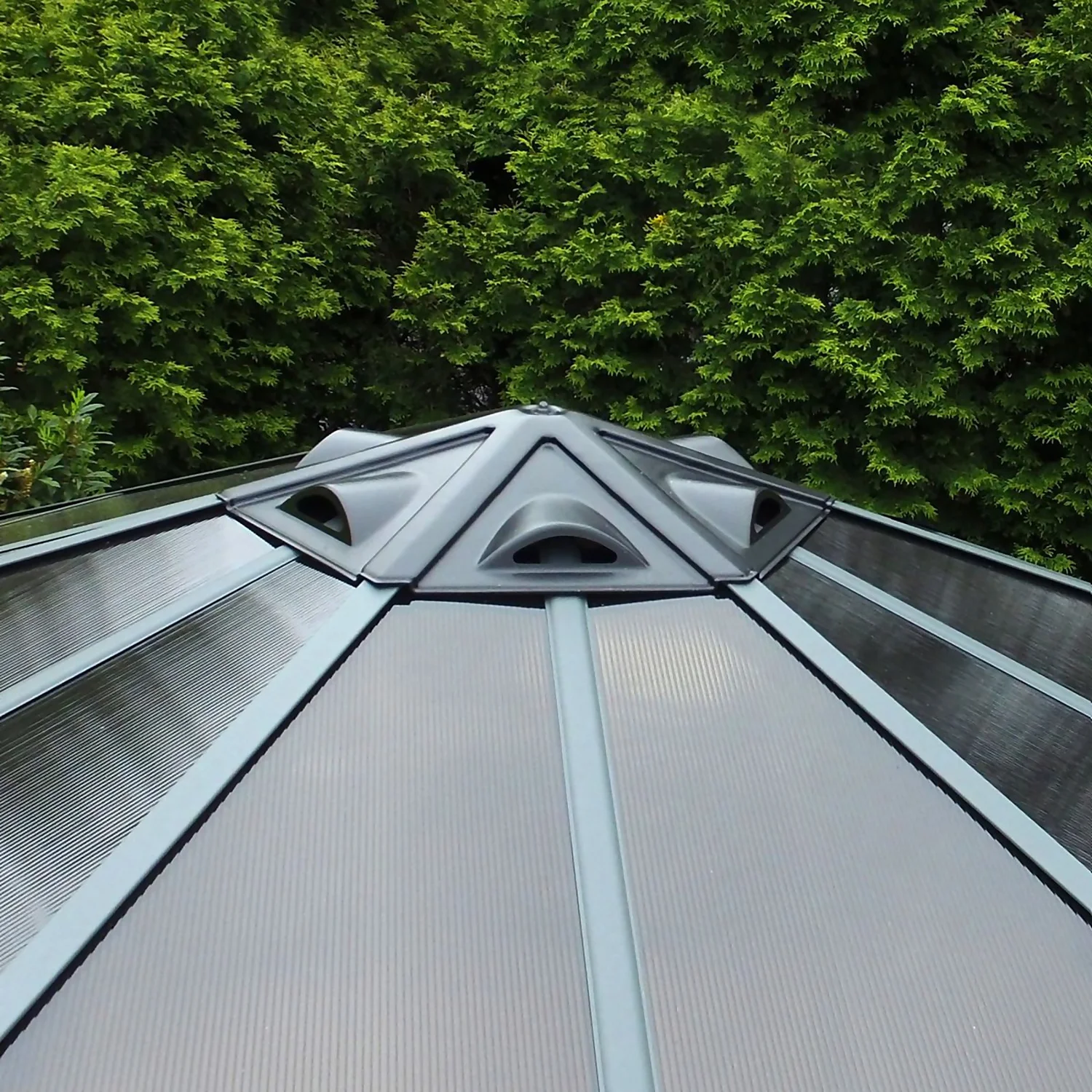 Palram - Canopia Monaco Hexagonal Garden Gazebo Grey - Image 8