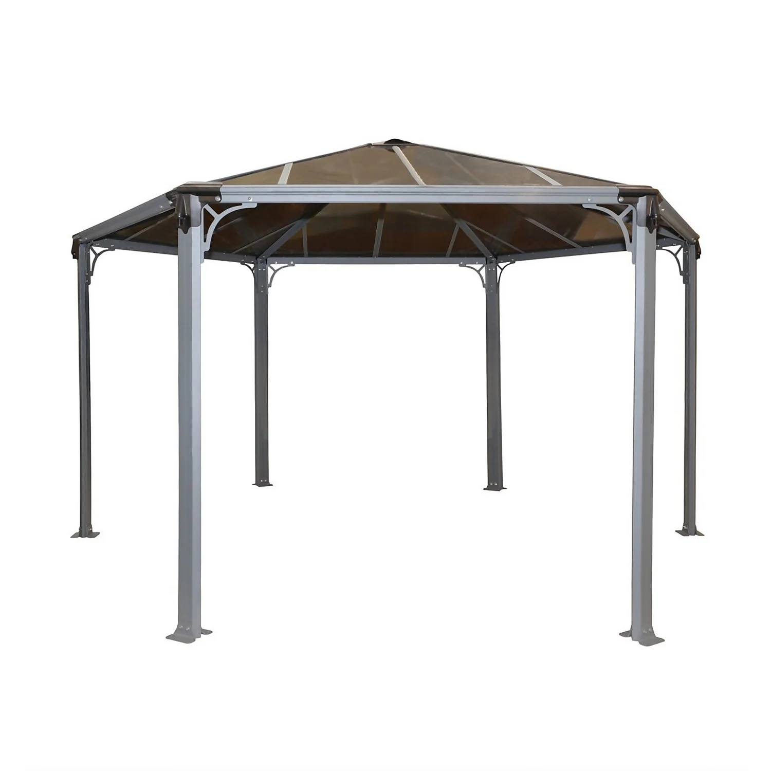 Palram - Canopia Monaco Hexagonal Garden Gazebo Grey - Image 2