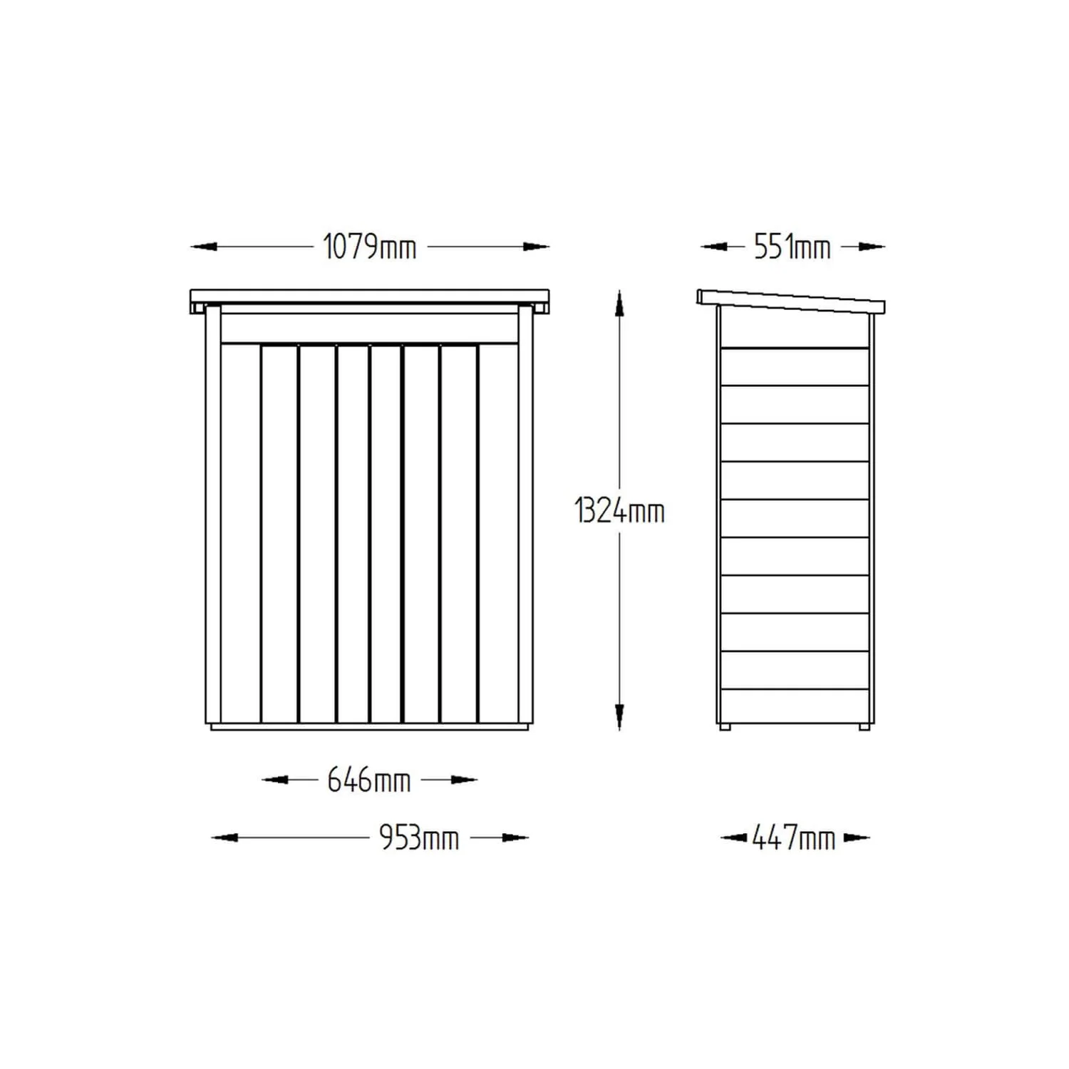 Forest (Installation Included) Wooden Pentagonal Garden Store - Image 7