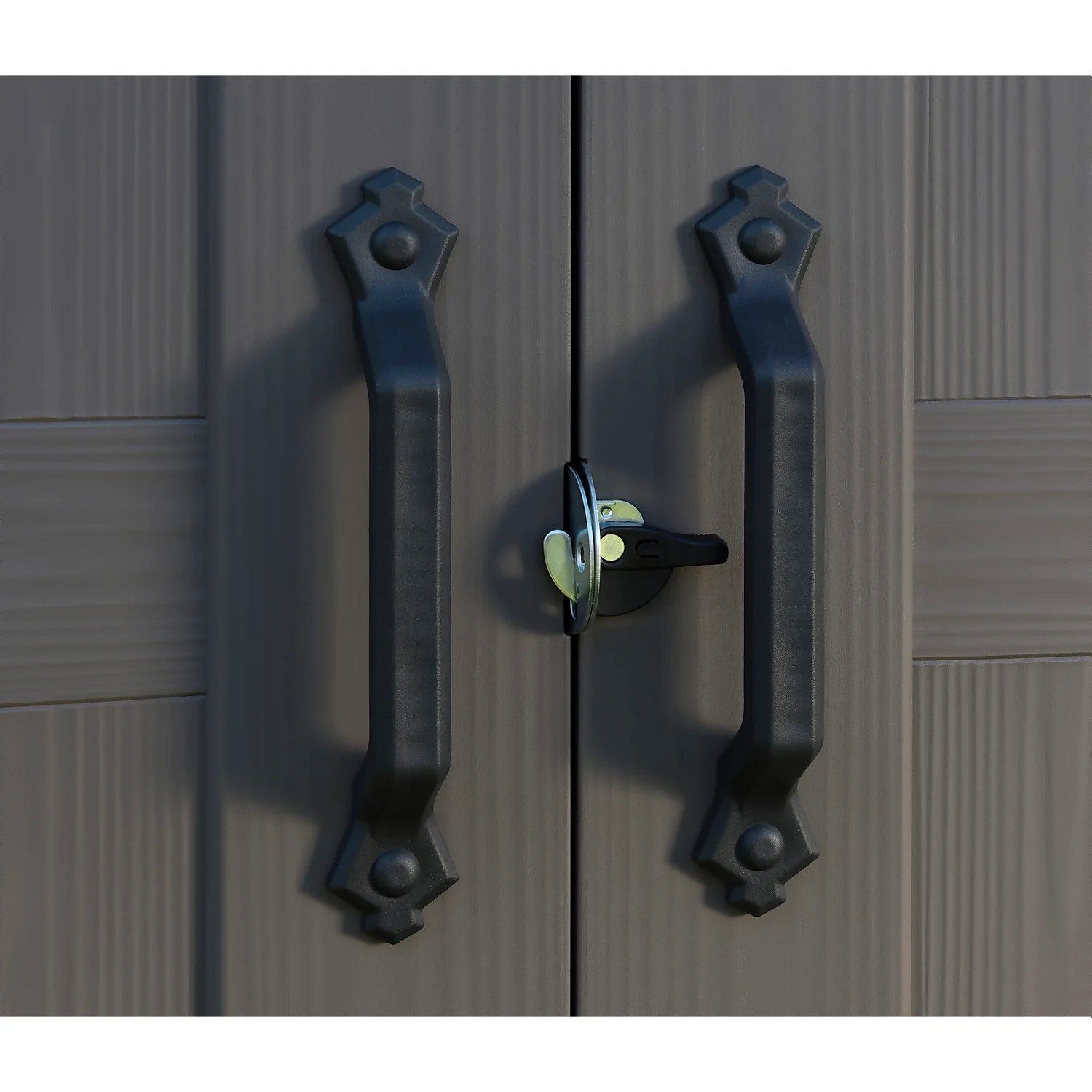 Keter Factor 8 X 8ft Outdoor Garden Apex Storage Shed - Beige/Brown - Image 5