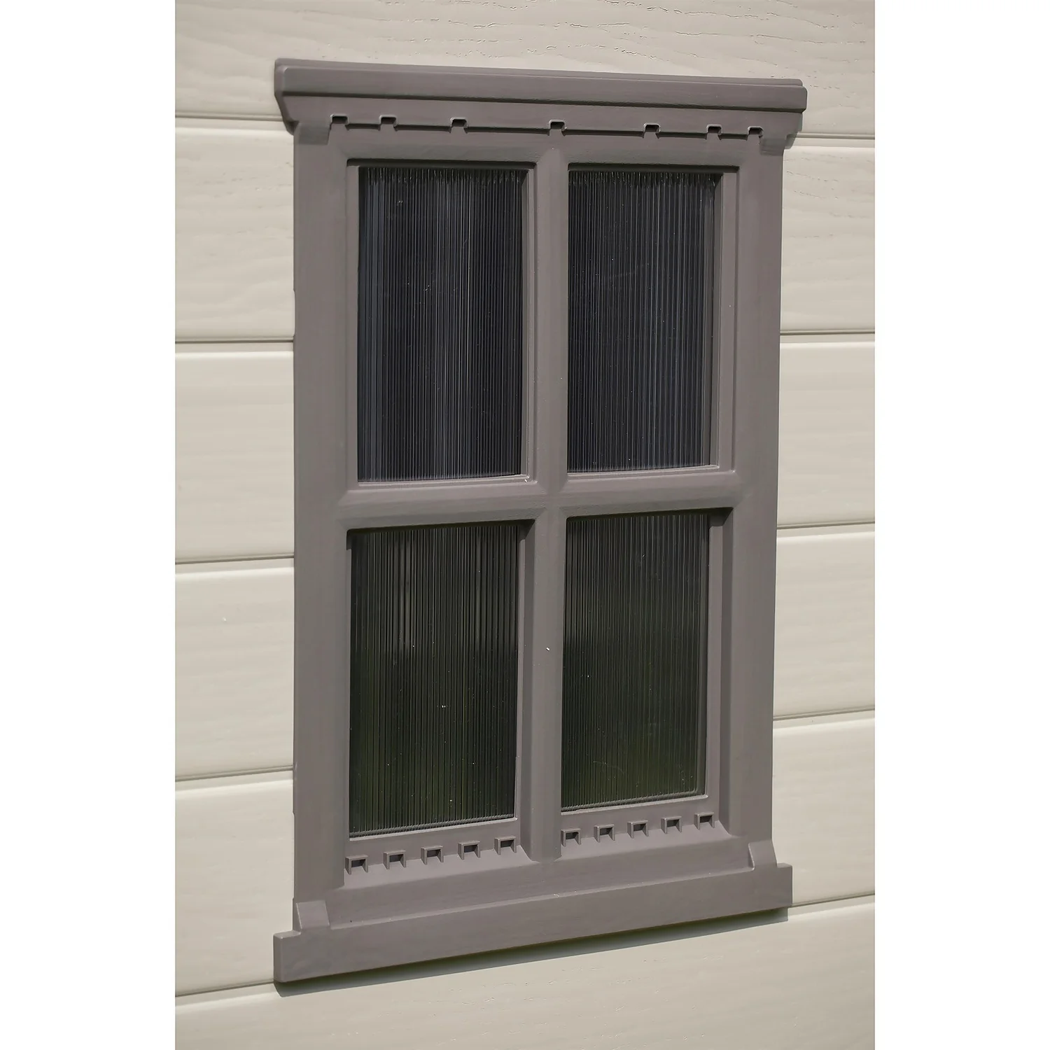 Keter Factor 8 X 8ft Outdoor Garden Apex Storage Shed - Beige/Brown - Image 6