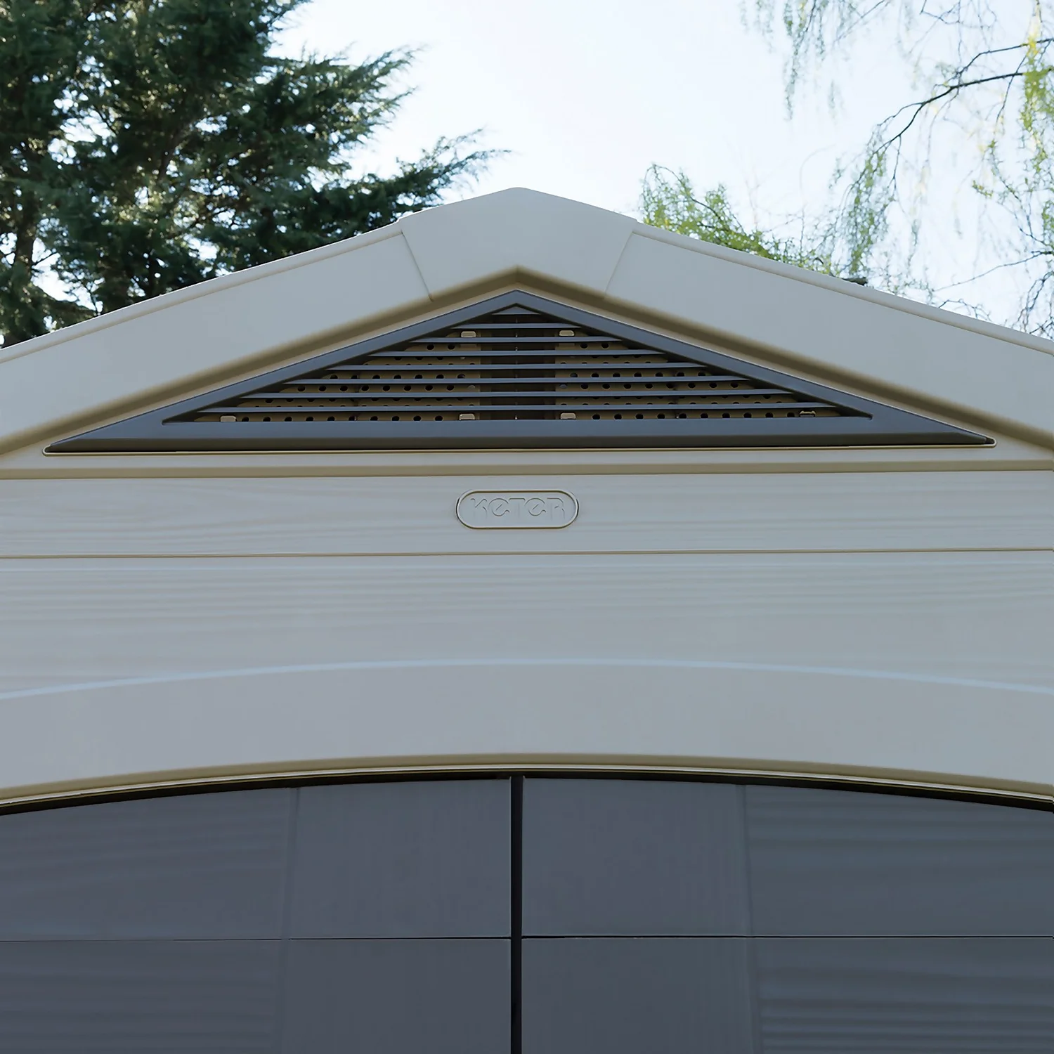 Keter Factor 8 X 11ft Outdoor Garden Apex Storage Shed - Beige/Brown - Image 7