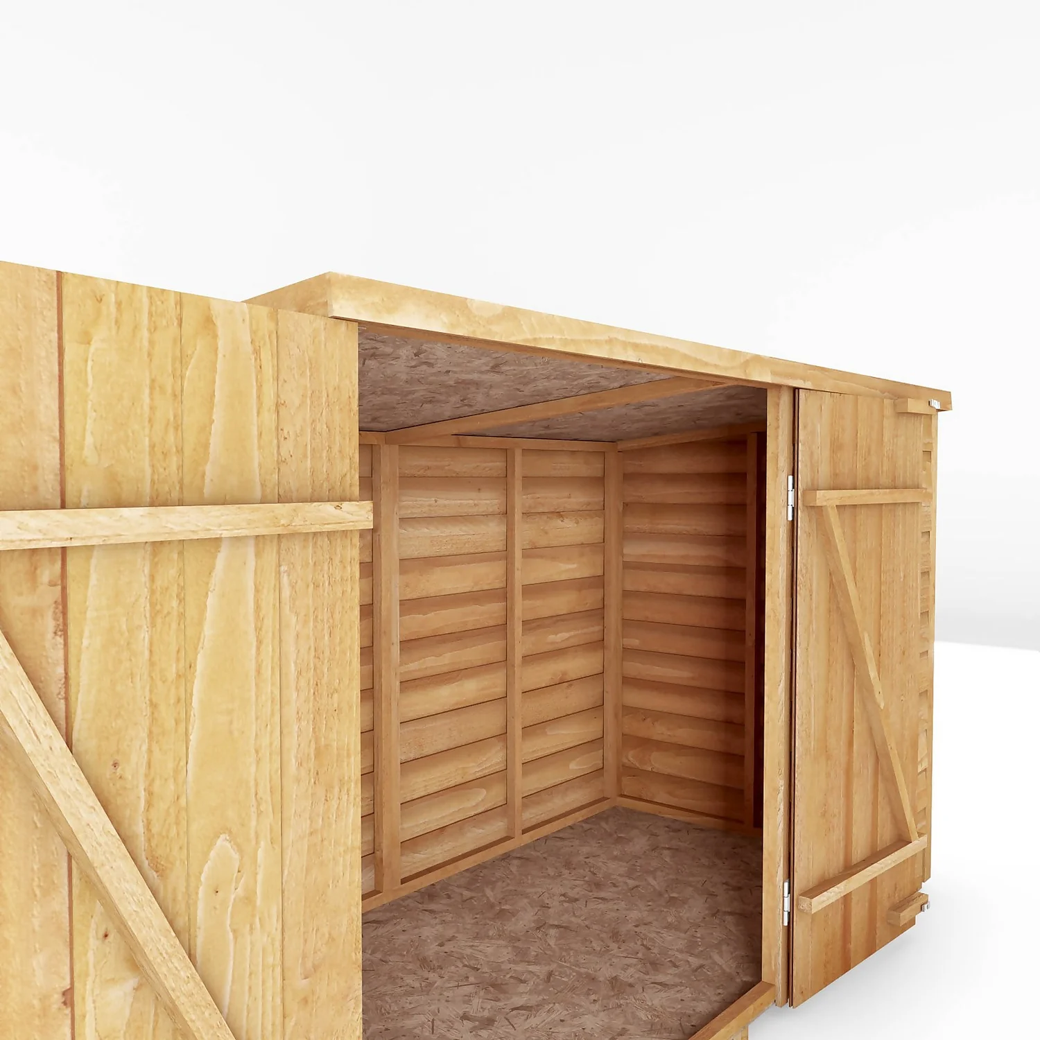 Mercia 6 X 3ft Overlap Pent Bike Shed - Image 4