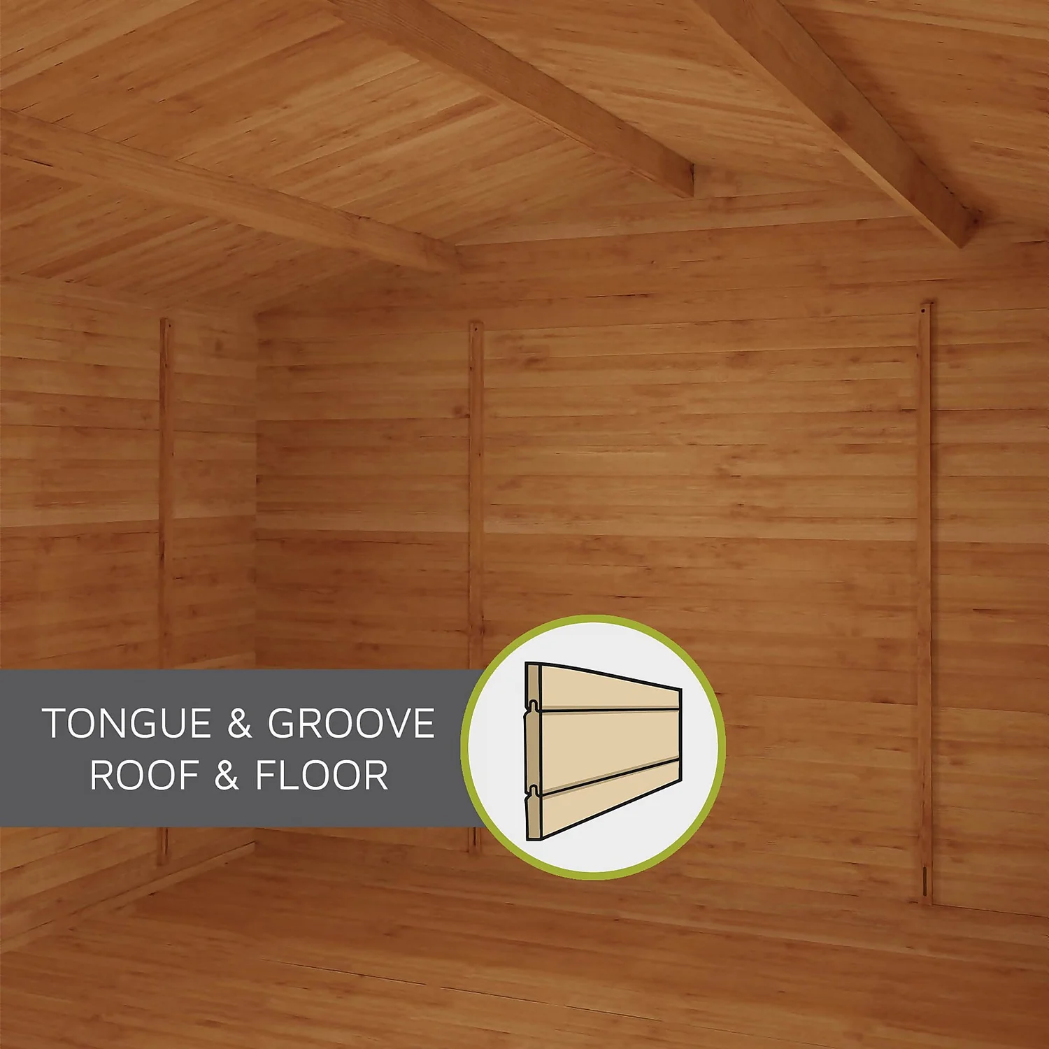 Mercia 3.3m X 3.4m Sherwood 19mm Cabin - Image 8