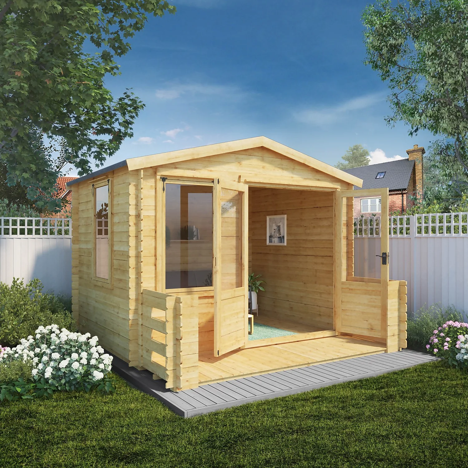 Mercia 3.3m X 3.4m Sherwood 19mm Cabin - Image 2