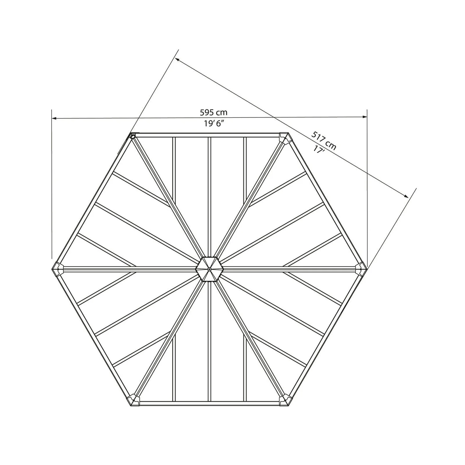 Palram - Canopia Garda Garden Conservatory Grey Bronze - Image 9