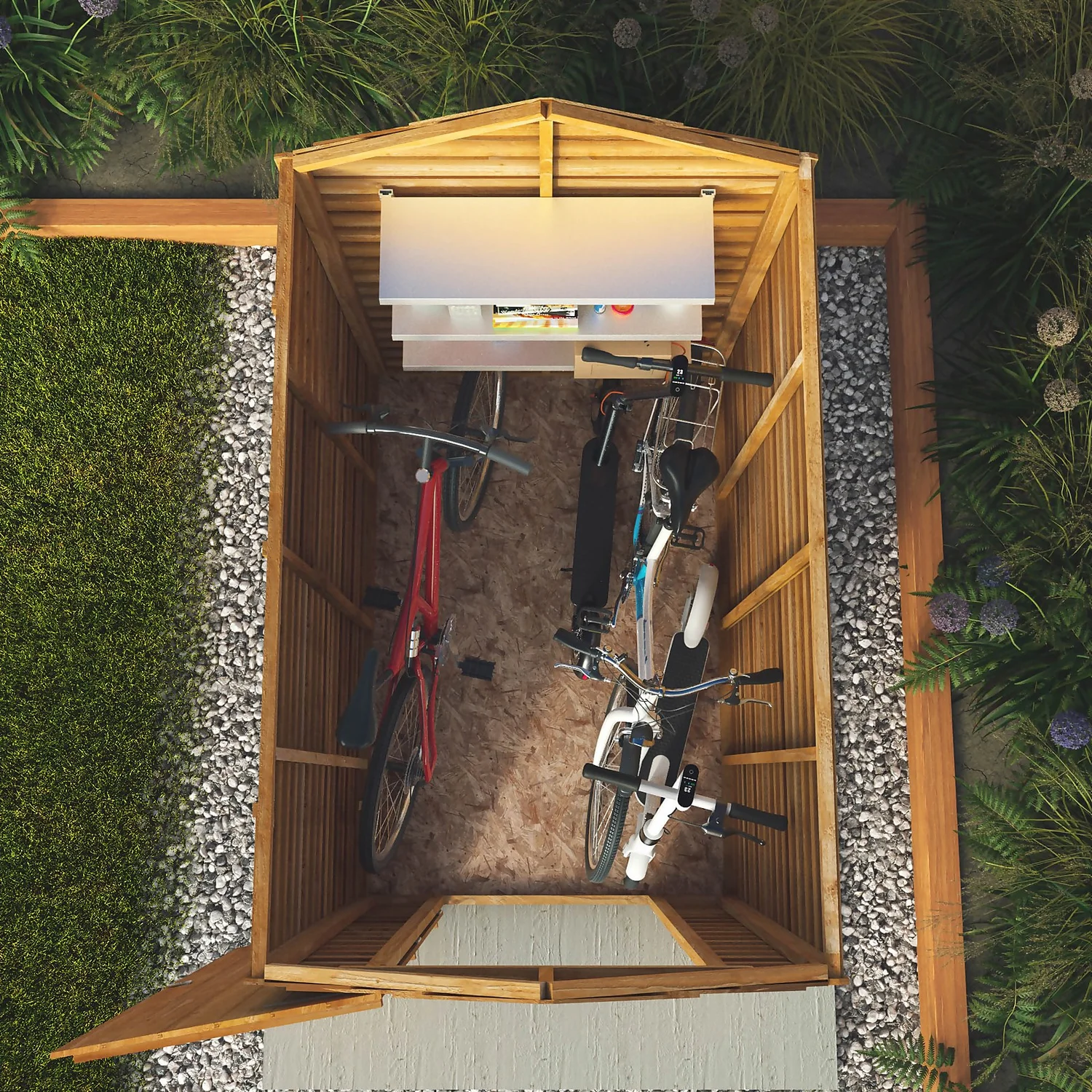 Mercia 6 X 4ft Overlap Apex Windowless Shed - Installation Included - Image 3