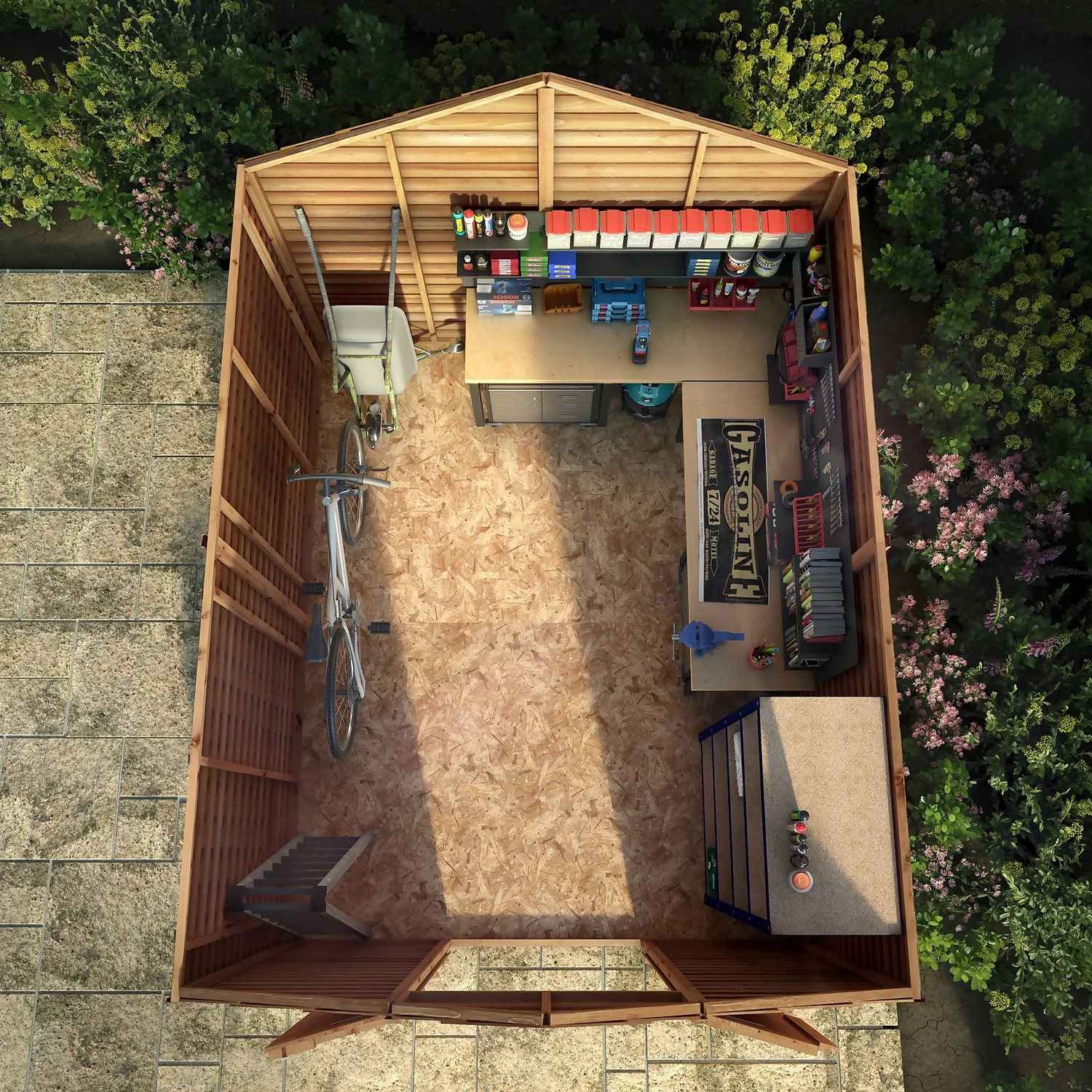 Mercia 10 X 8ft Overlap Apex Windowless Shed - Installation Included - Image 3