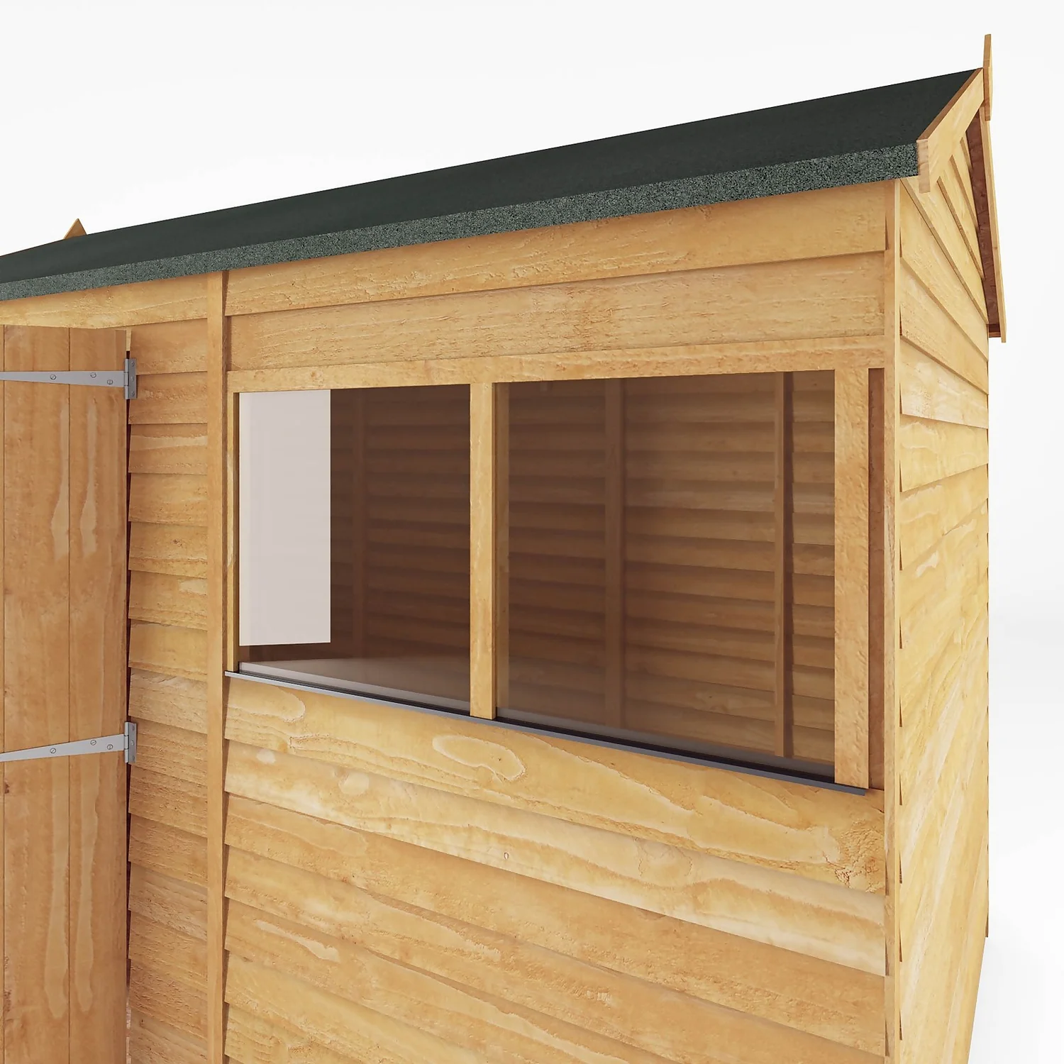 Mercia 10 X 6ft Overlap Reverse Apex Shed - Installation Included - Image 4