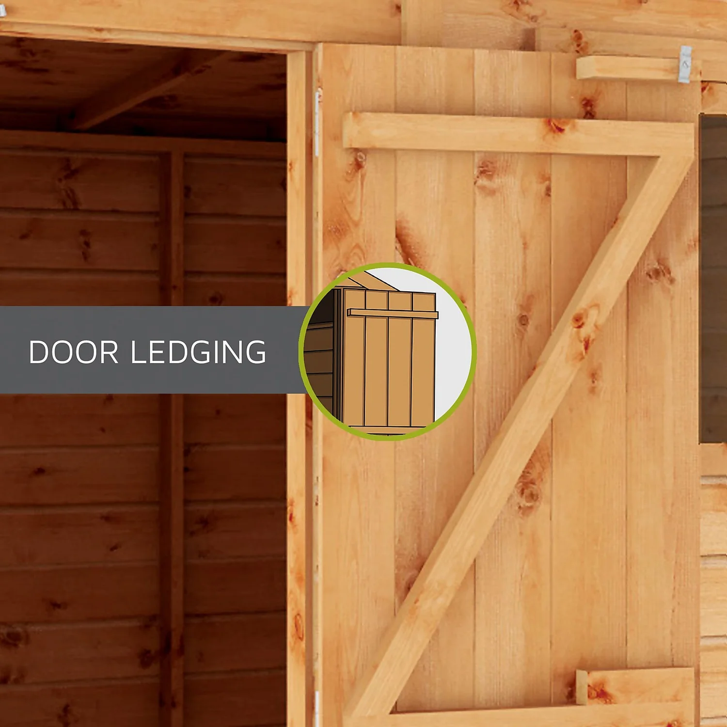 Mercia (Installation Included) Overlap Pent Mowerstore 3x5ft - Image 8