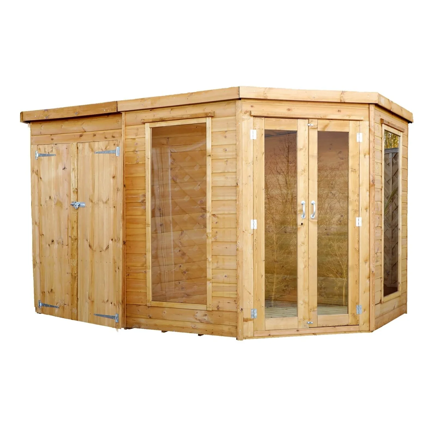 Mercia 11 X 7ft Summerhouse With Side Shed - Installation Included