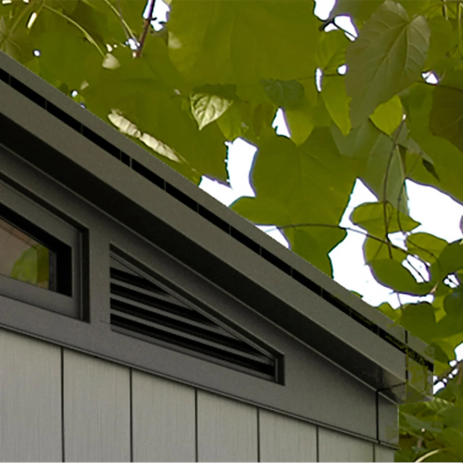 Keter Artisan 7 X 7ft Outdoor Garden Storage Pent Shed - Grey - Image 5