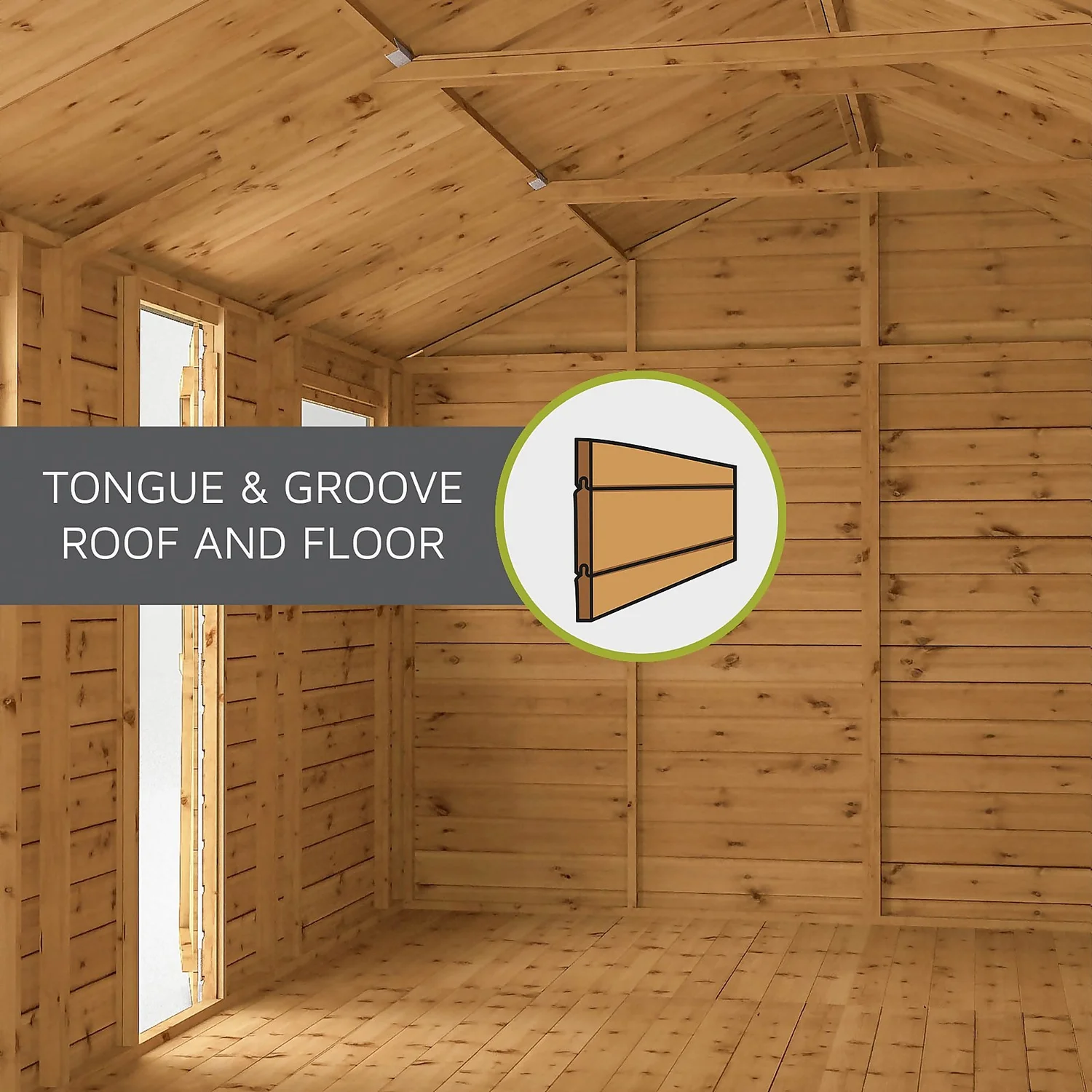 Mercia 4 X 6ft Shiplap Apex Shed - Included Installation - Image 8