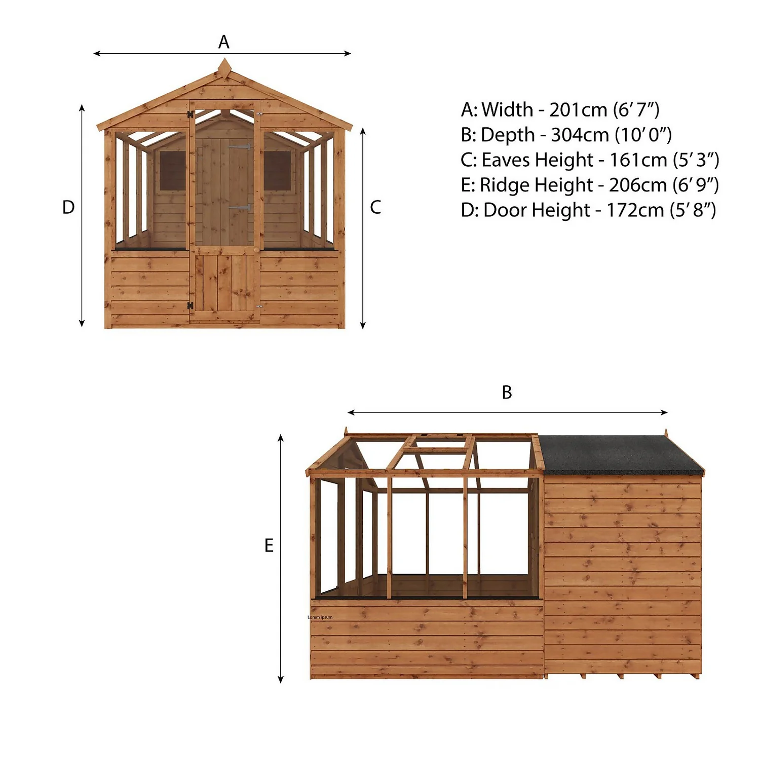 Mercia 10 X 6ft Traditional Apex Greenhouse Combi - Installation Included - Image 10