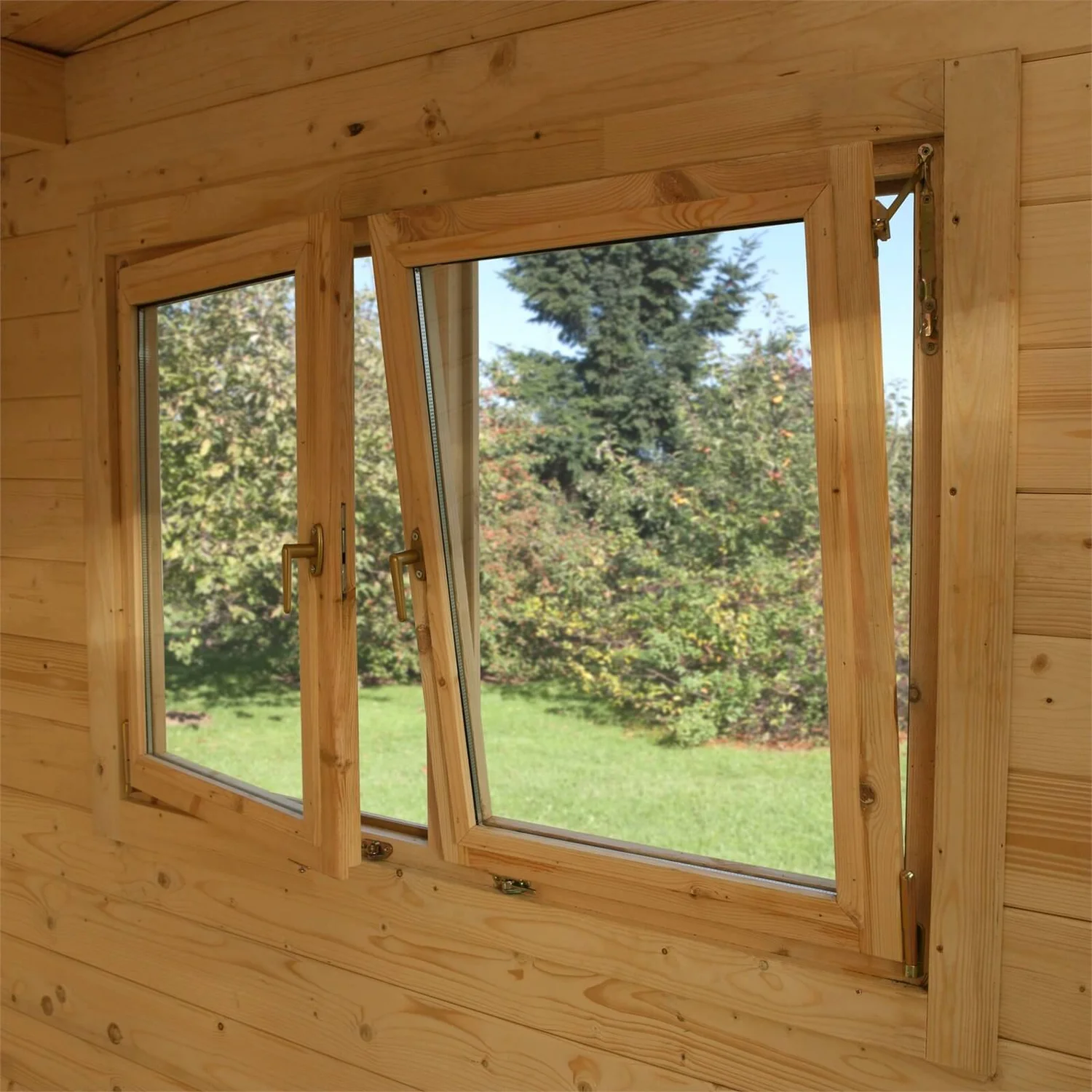 Forest Melbury 4.0m X 3.0m Log Cabin Double Glazed 34kg Polyester Felt, Plus Underlay - Image 7