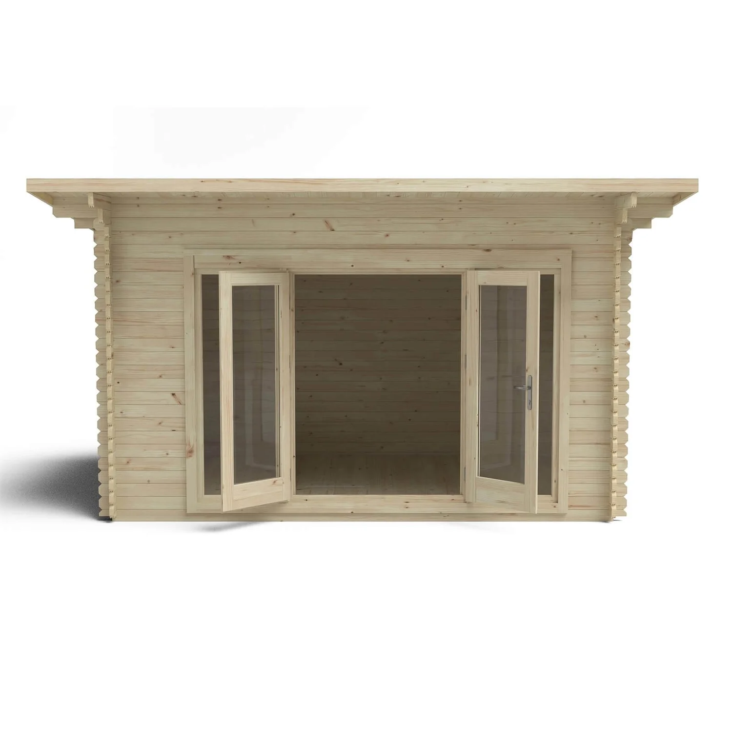 Forest Melbury 4.0m X 3.0m Log Cabin Double Glazed 34kg Polyester Felt, Plus Underlay - Image 3