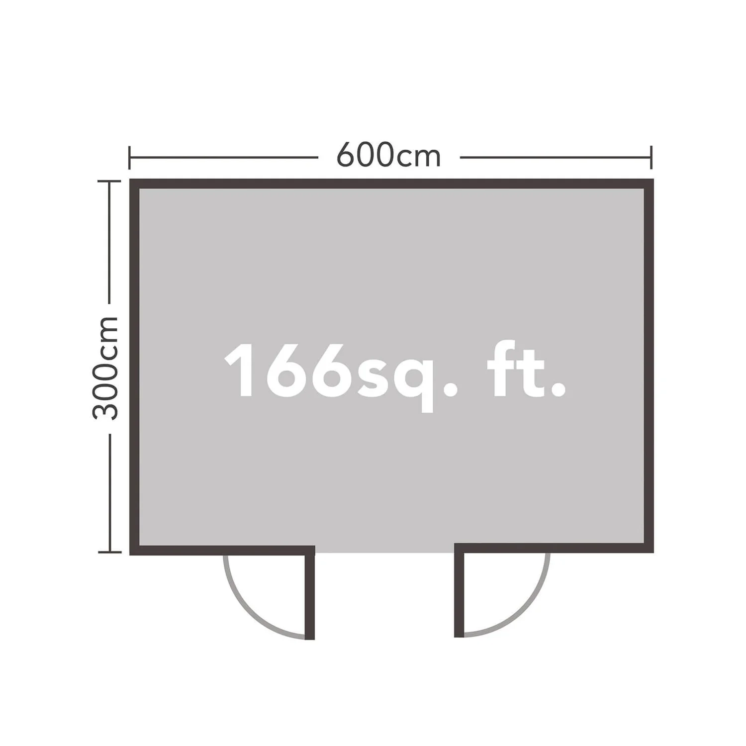 Forest Arley 6.0m X 3.0m Cabin Double Glazed 24kg Polyester Felt, No Underlay - Image 6