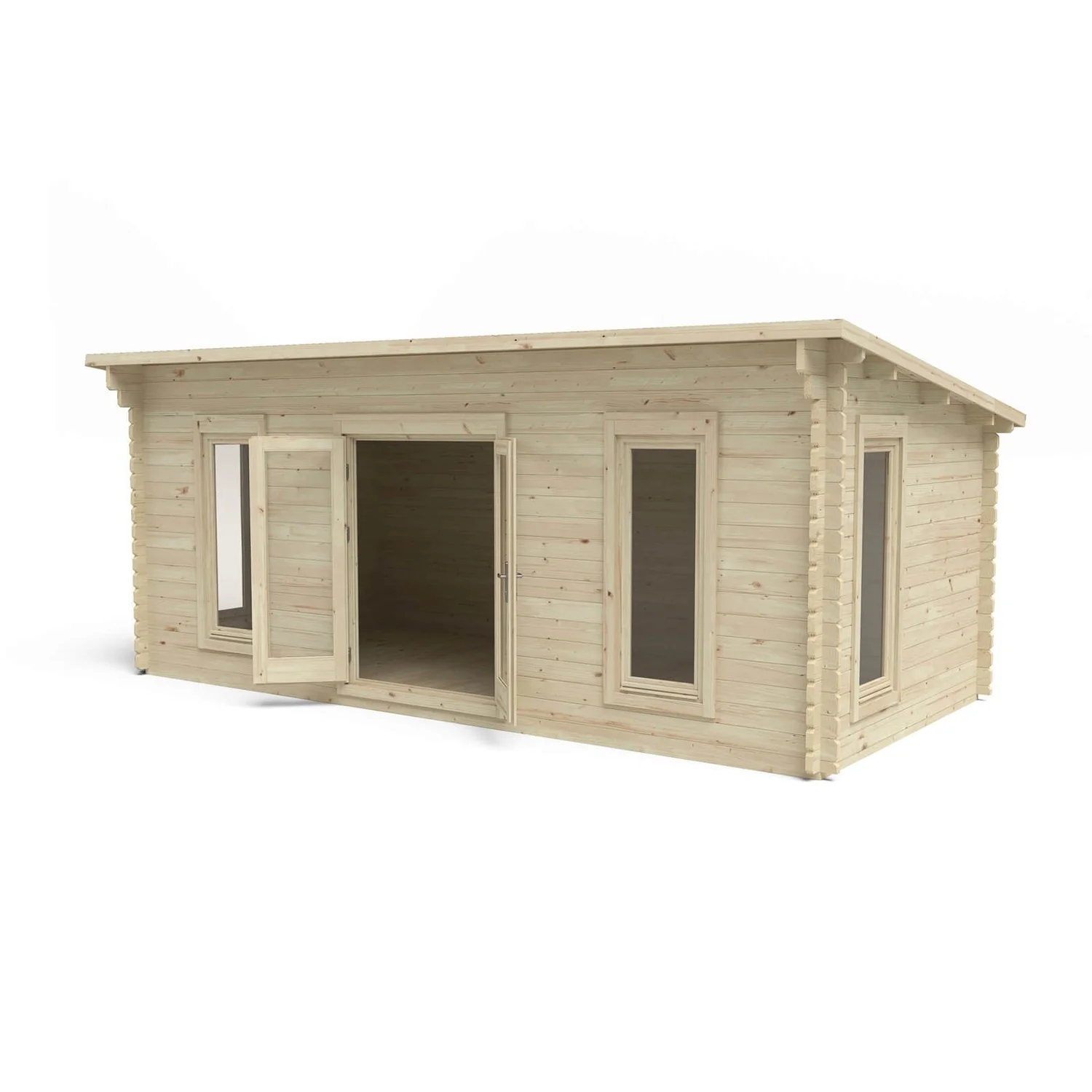 Forest Arley 6.0m X 3.0m Cabin Double Glazed 24kg Polyester Felt, No Underlay - Image 3