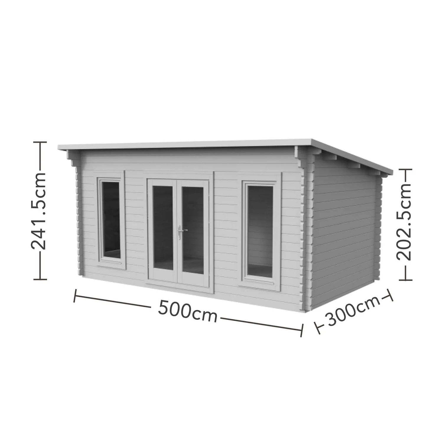 Forest Elmley 5.0m X 3.0m Log Cabin Double Glazed 34kg Polyester Felt, Plus Underlay - Installation Included - Image 5