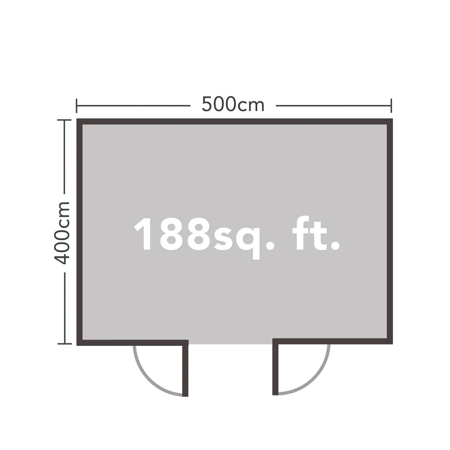 Forest Mendip 5.0m X 4.0m Log Cabin Double Glazed, 24kg Polyester Felt, No Underlay - Installation Included - Image 10
