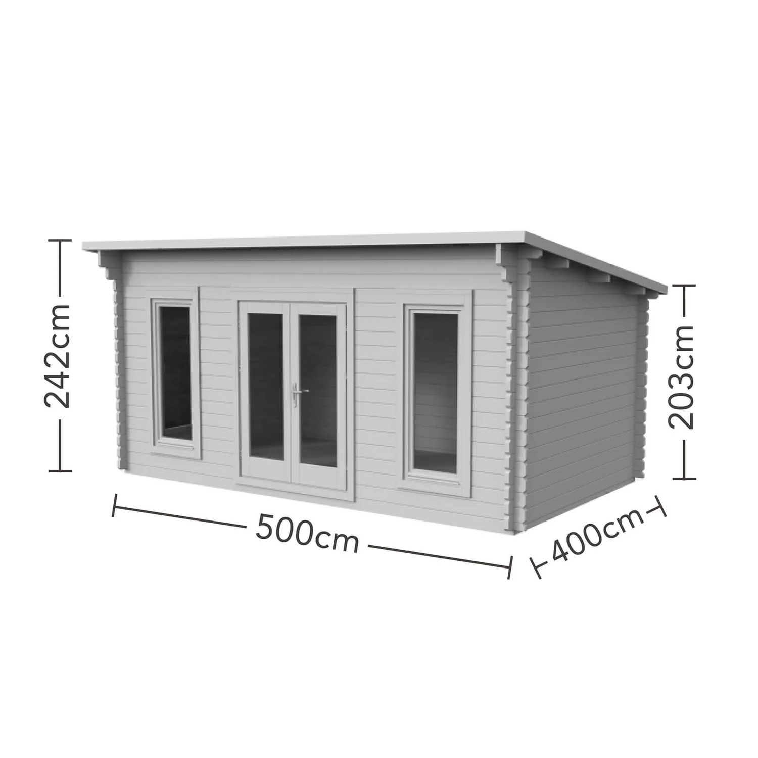 Forest Mendip 5.0m X 4.0m Log Cabin Double Glazed, 34kg Polyester Felt, Plus Underlay - Installation Included - Image 10