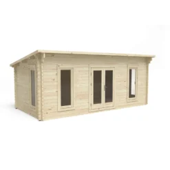 Forest Arley 6.0m X 3.0m Cabin Double Glazed 24kg Polyester Felt, Plus Underlay - Installation Included
