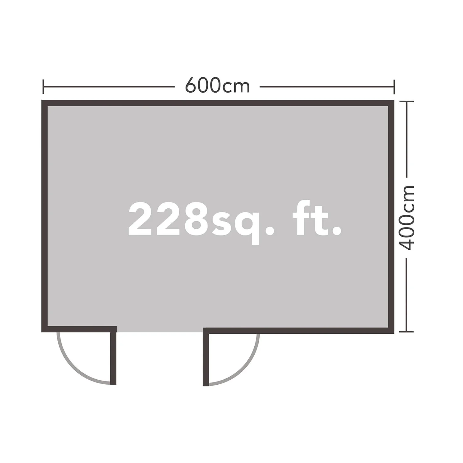 Forest Blakedown 6.0m X 4.0m Log Cabin Double Glazed Felt Shingles, Plus Underlay - Installation Included - Image 7
