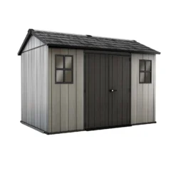Keter Oakland 11 X 7.5ft Outdoor Garden Apex Storage Shed - Grey