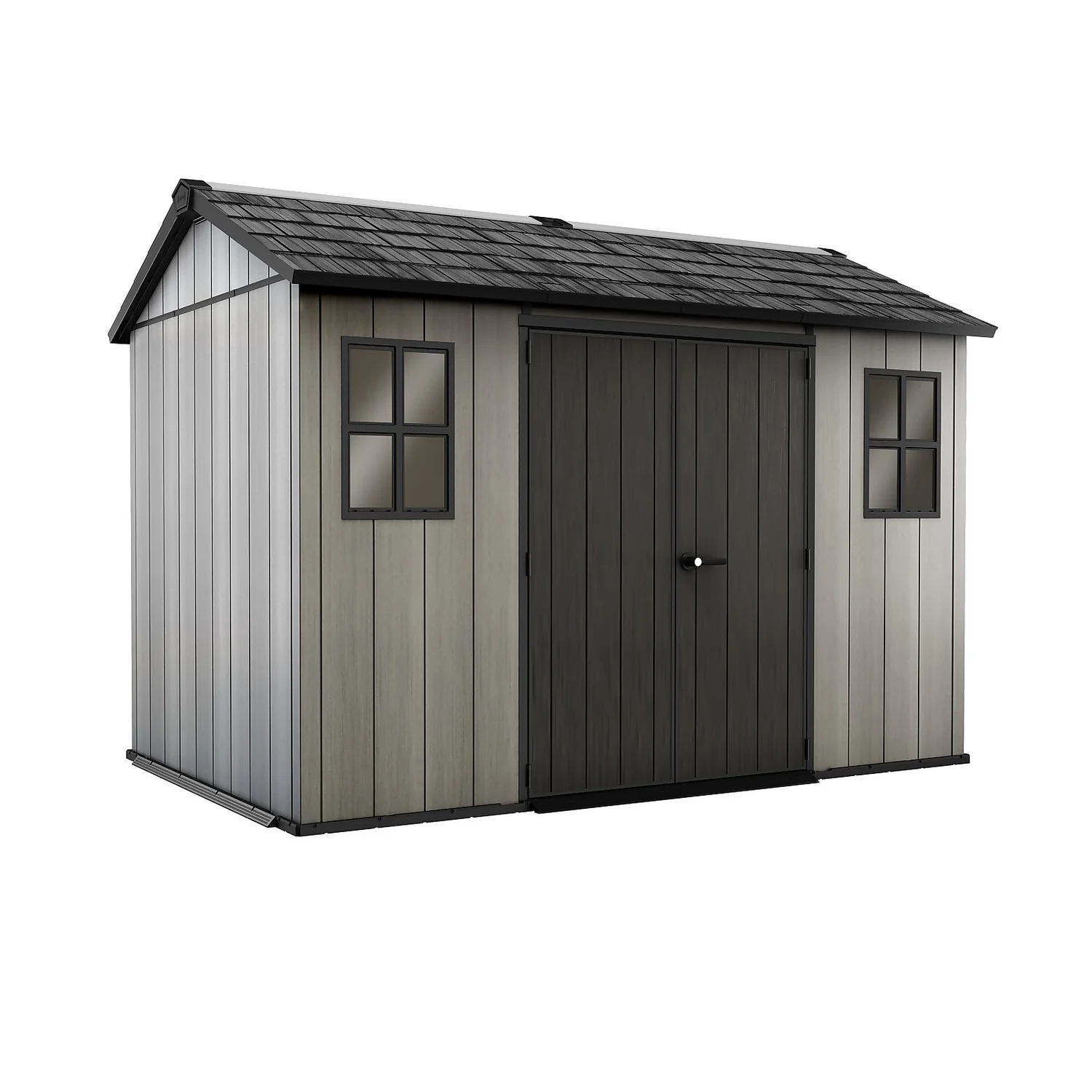 Keter Oakland 11 X 7.5ft Outdoor Garden Apex Storage Shed - Grey