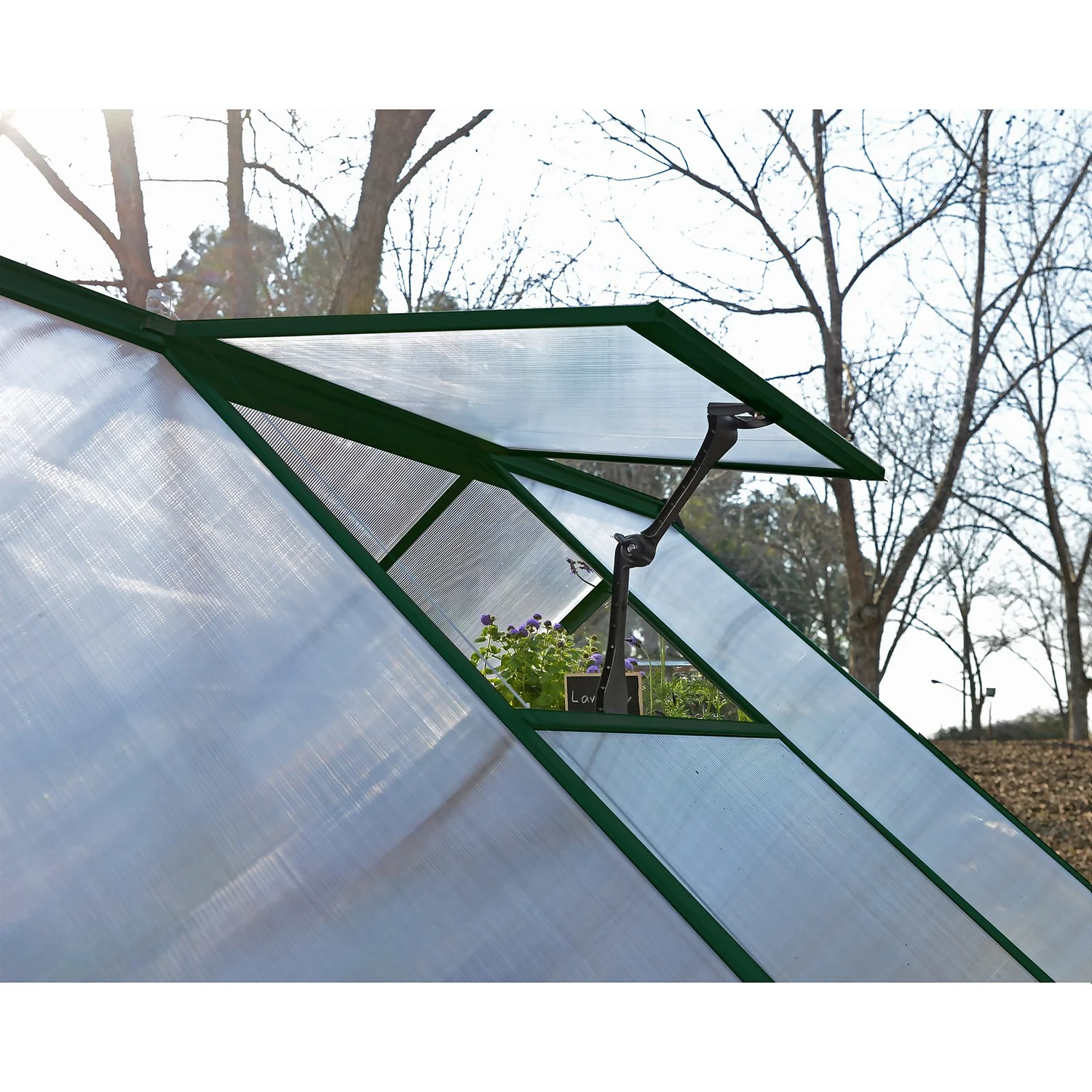 Palram Canopia Hybrid 6 X 10ft Green Greenhouse - Image 3