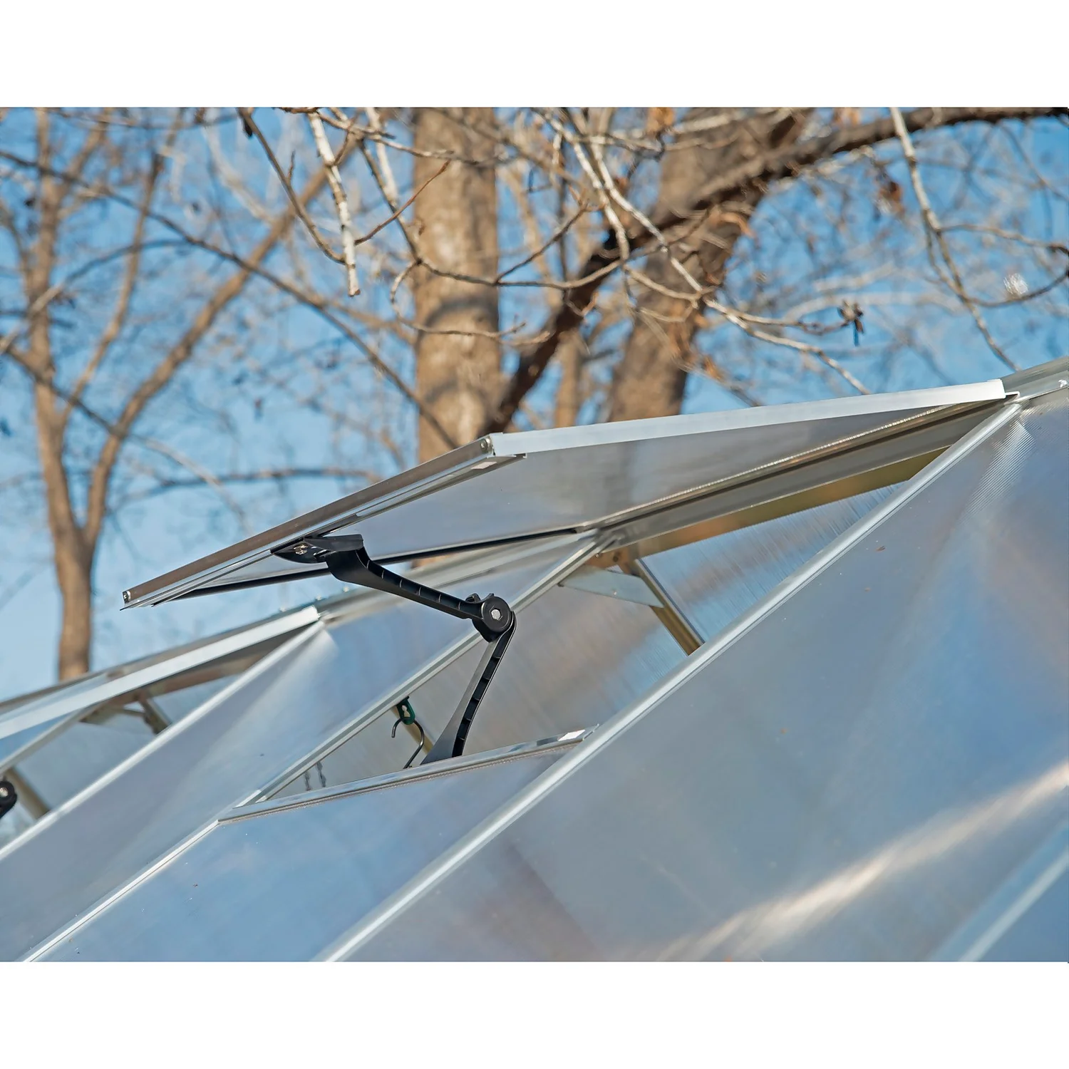 Palram Canopia Hybrid 6 X 8ft Greenhouse - Silver - Image 3