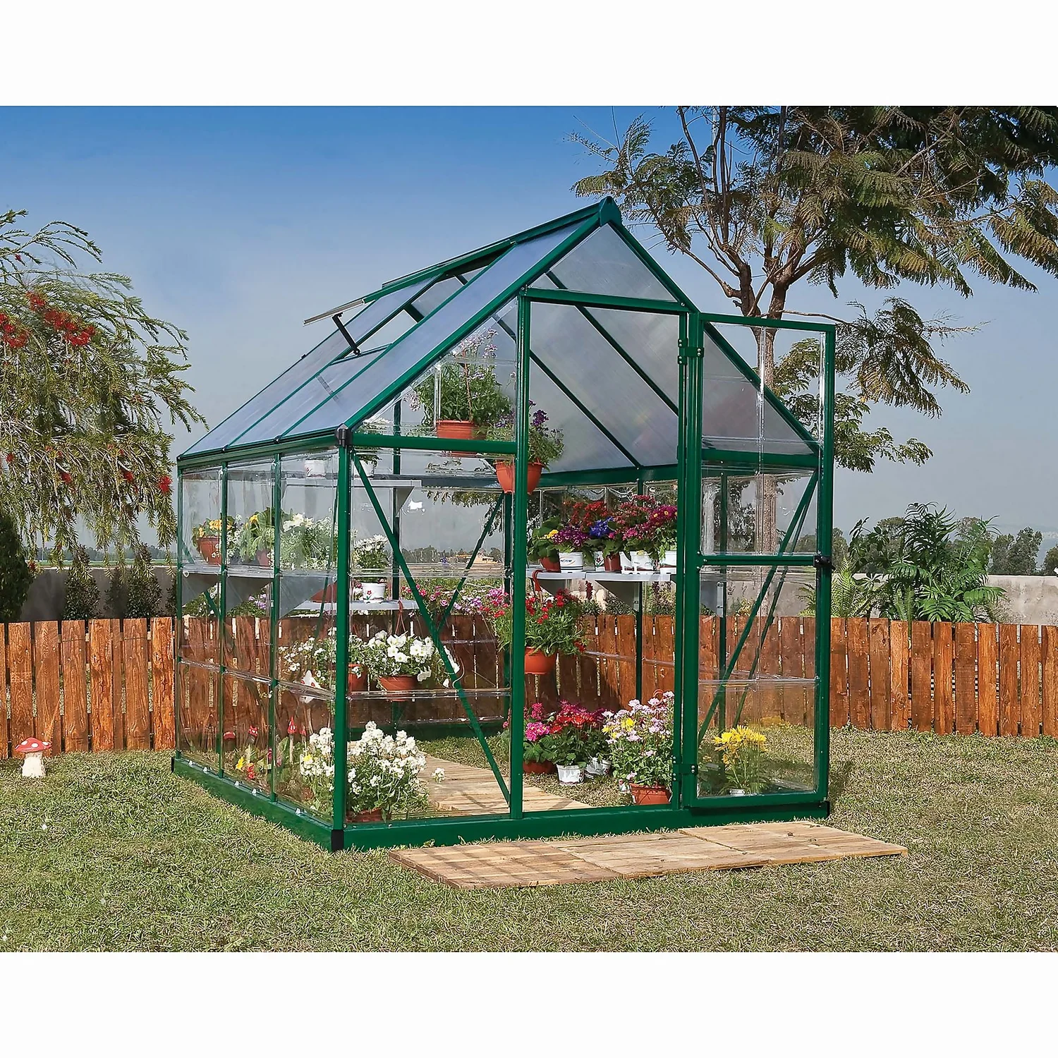 Palram Canopia Hybrid 6 X 6ft Green Greenhouse - Image 2