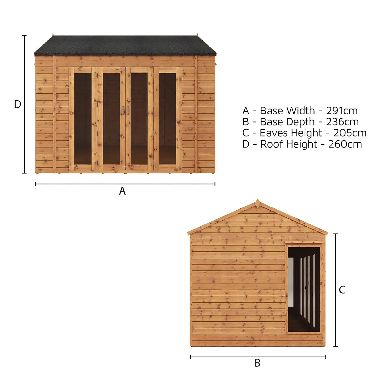 Country Living Hawksworth 10 X 8ft Summerhouse Painted + Installation - Thorpe Towers - Image 7