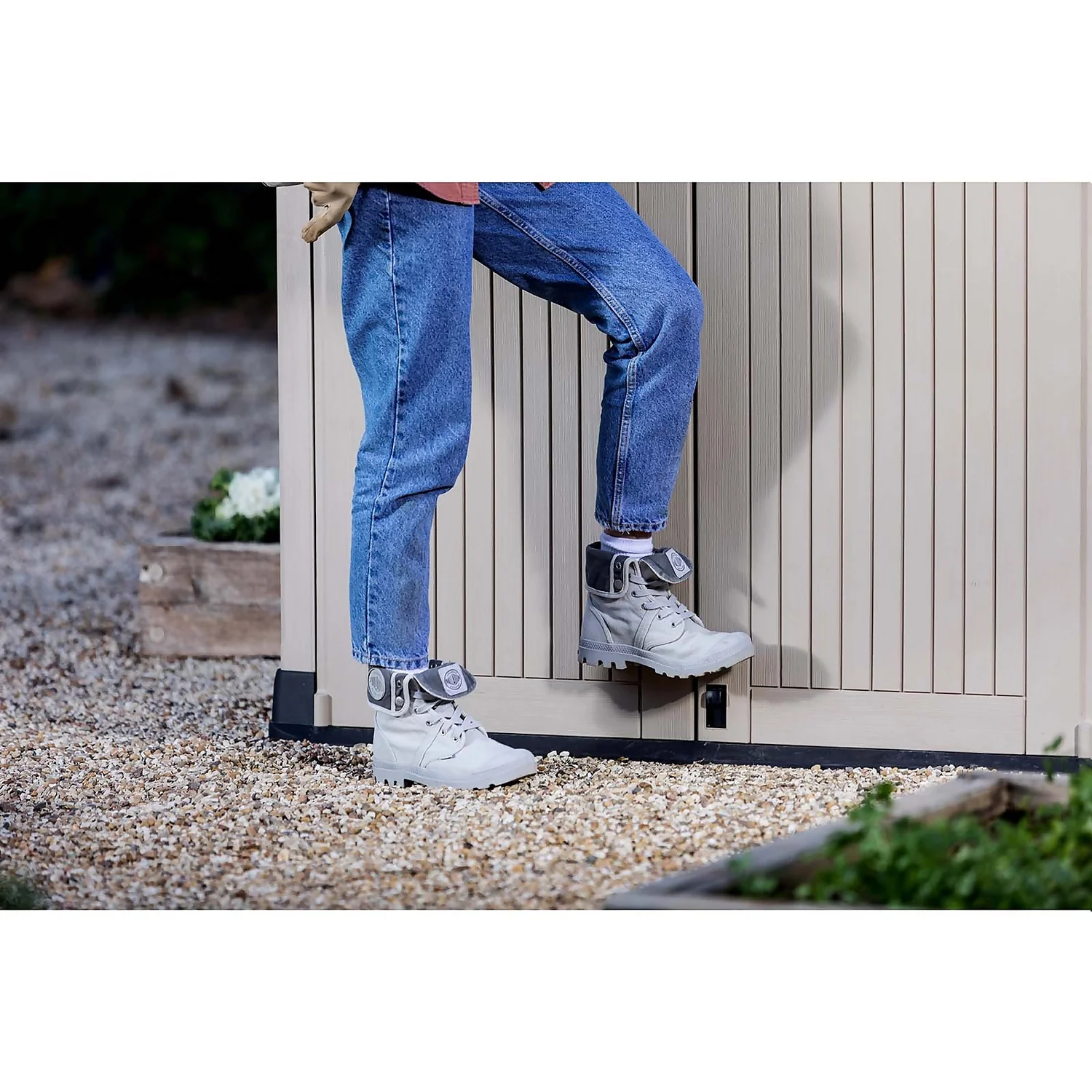 Keter Store It Out Midi Outdoor Garden Storage Shed 880L - Beige/Brown - Image 8