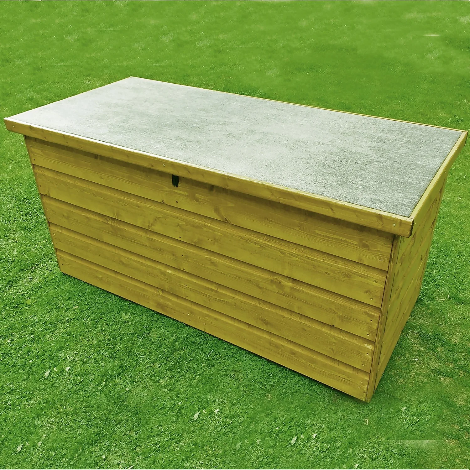 Shire Tongue & Groove Wooden Storage Box - 4x2ft - Image 2