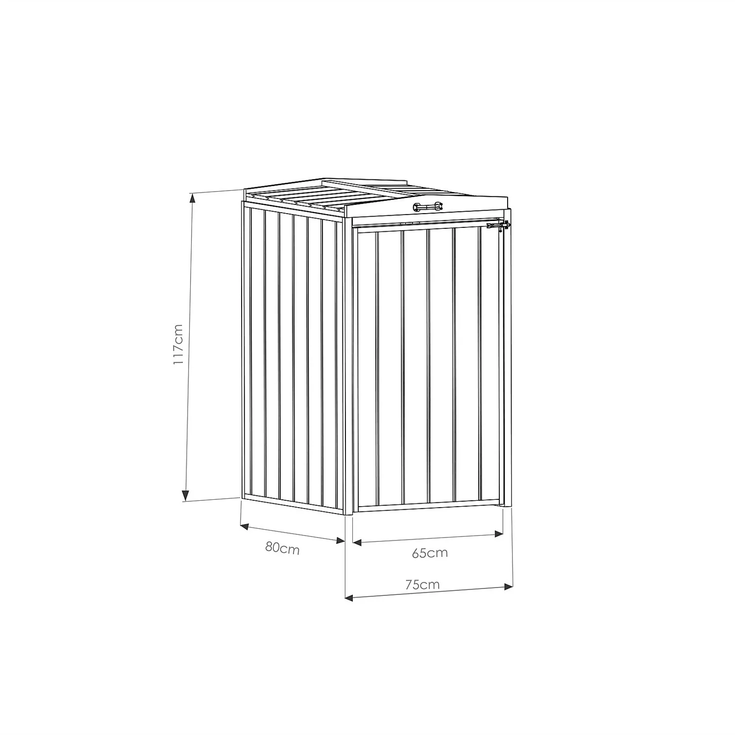 Mercia Single Bin Store (Installed) - Image 7