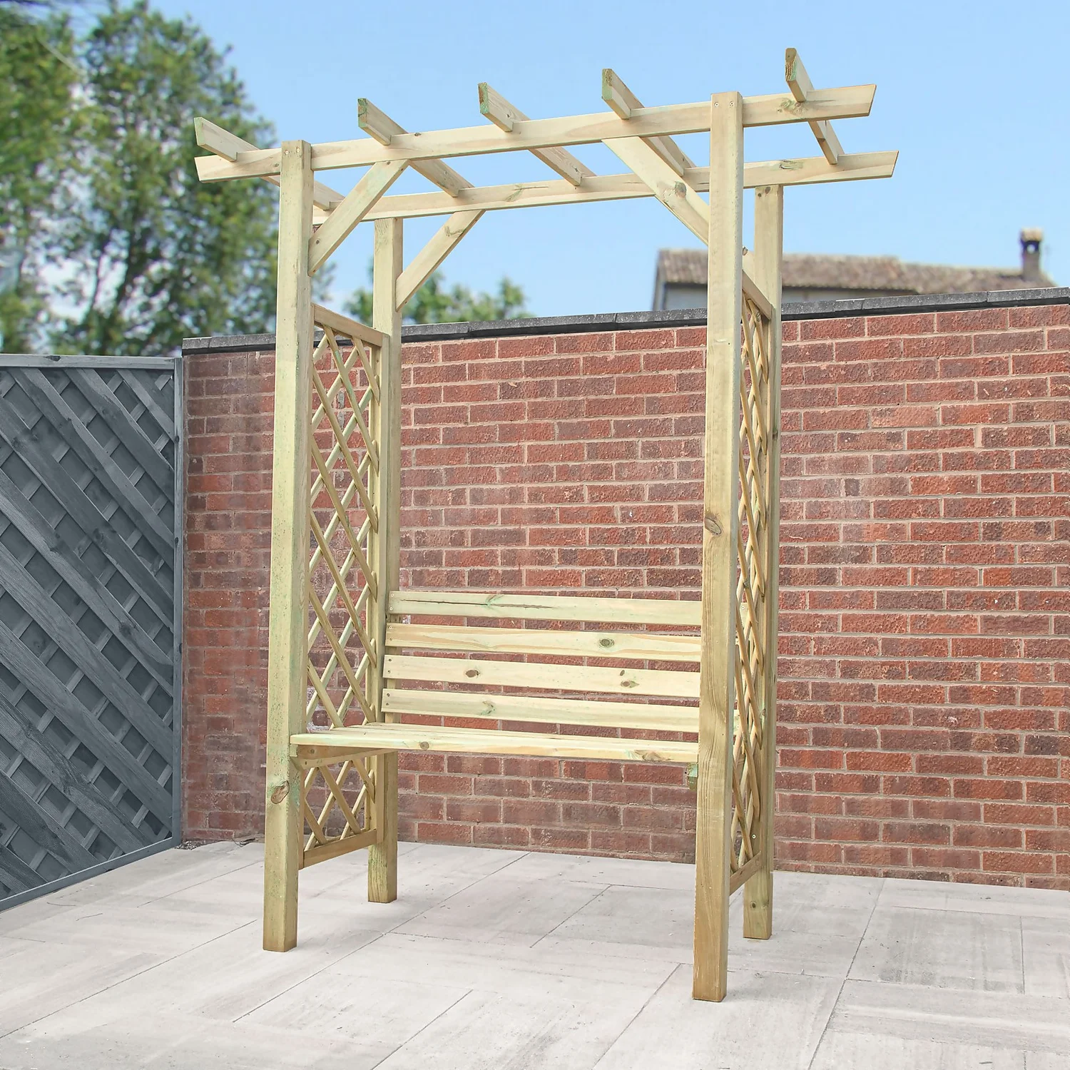 Mercia Pergola Seated Arbour - Image 2